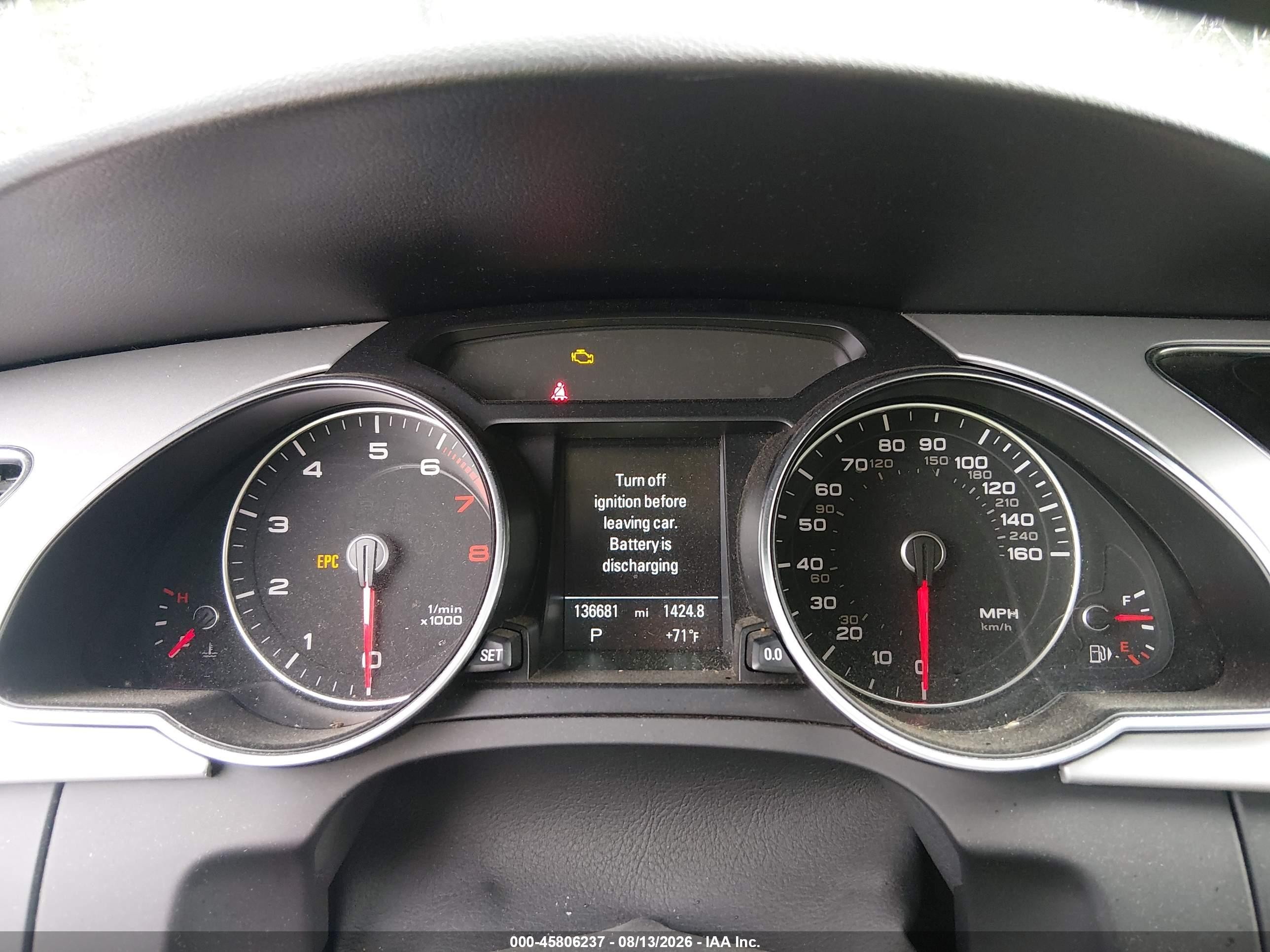 2015 Audi A5 VIN WAUMFAFH5FN006954 IAAI salvage auction — Side, Clear (Indiana), sold $2,900 on 2026-09-10 (photo 7)