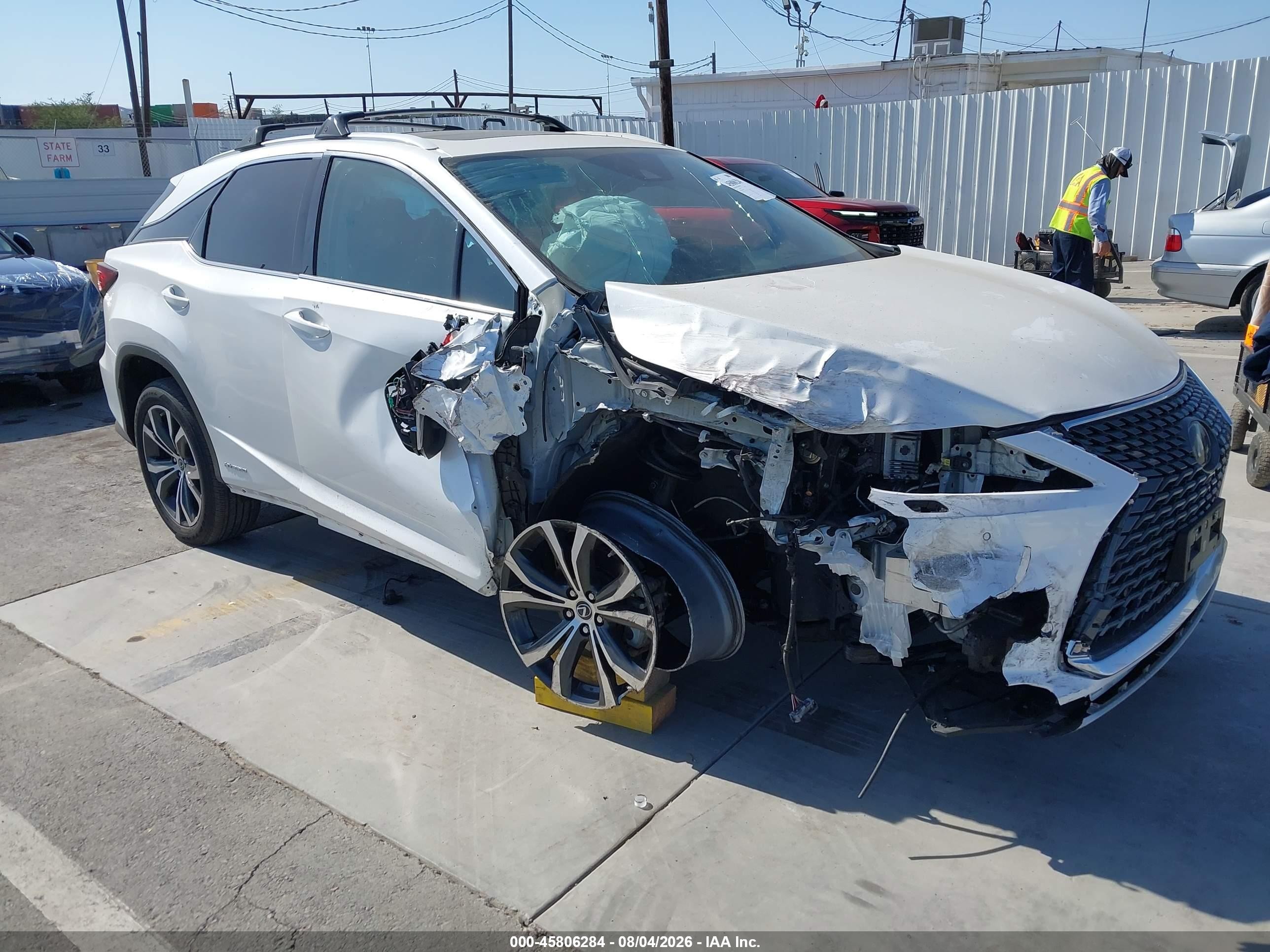 2022 Lexus RX 450h VIN 2T2HGMDA4NC092005 — IAAI salvage auction photo