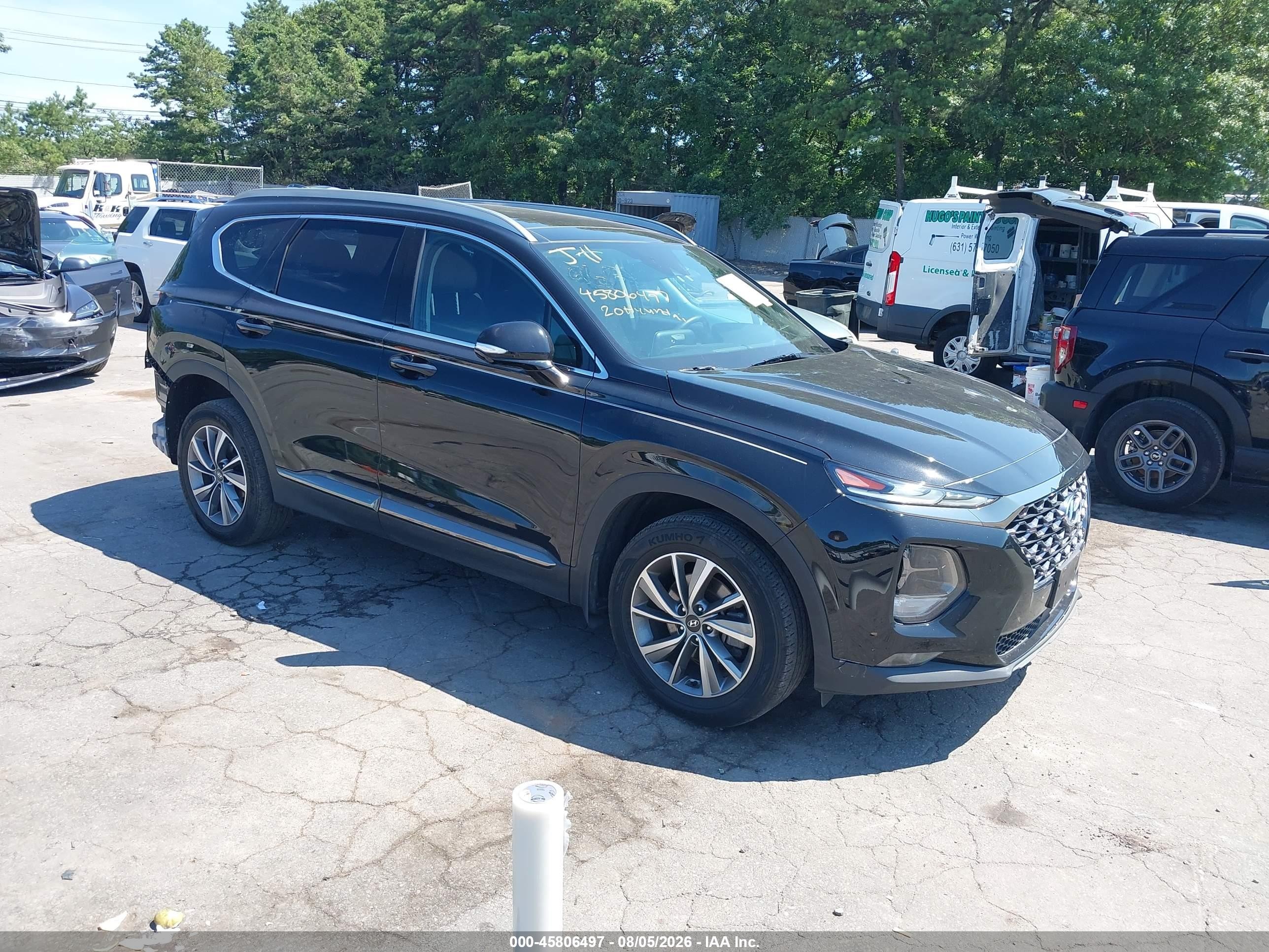 2020 Hyundai Santa Fe VIN 5NMS5CAD6LH202715 — IAAI salvage auction photo