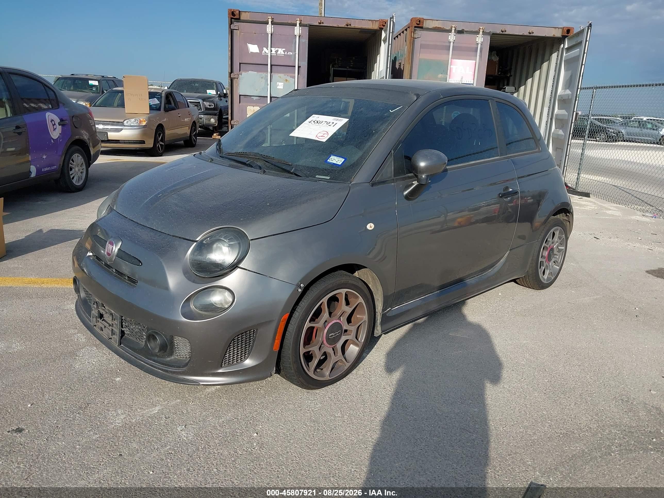 2013 Fiat 500 VIN 3C3CFFHH9DT613532 IAAI salvage auction — Normal Wear, Original (Texas), sold $1,000 on 2026-09-03 (photo 2)