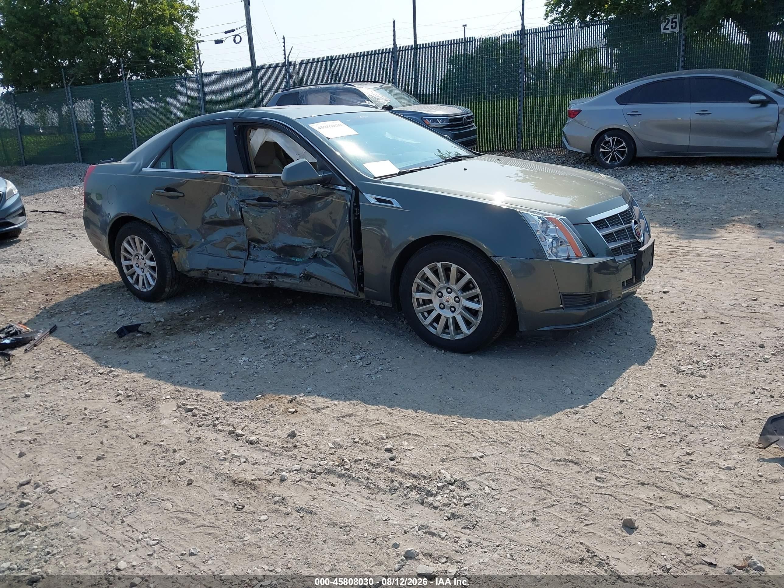 2011 Cadillac CTS VIN 1G6DF5EY9B0108618 IAAI salvage auction — Side, Wait Title, sold $600 on 2026-09-20 (photo 1)