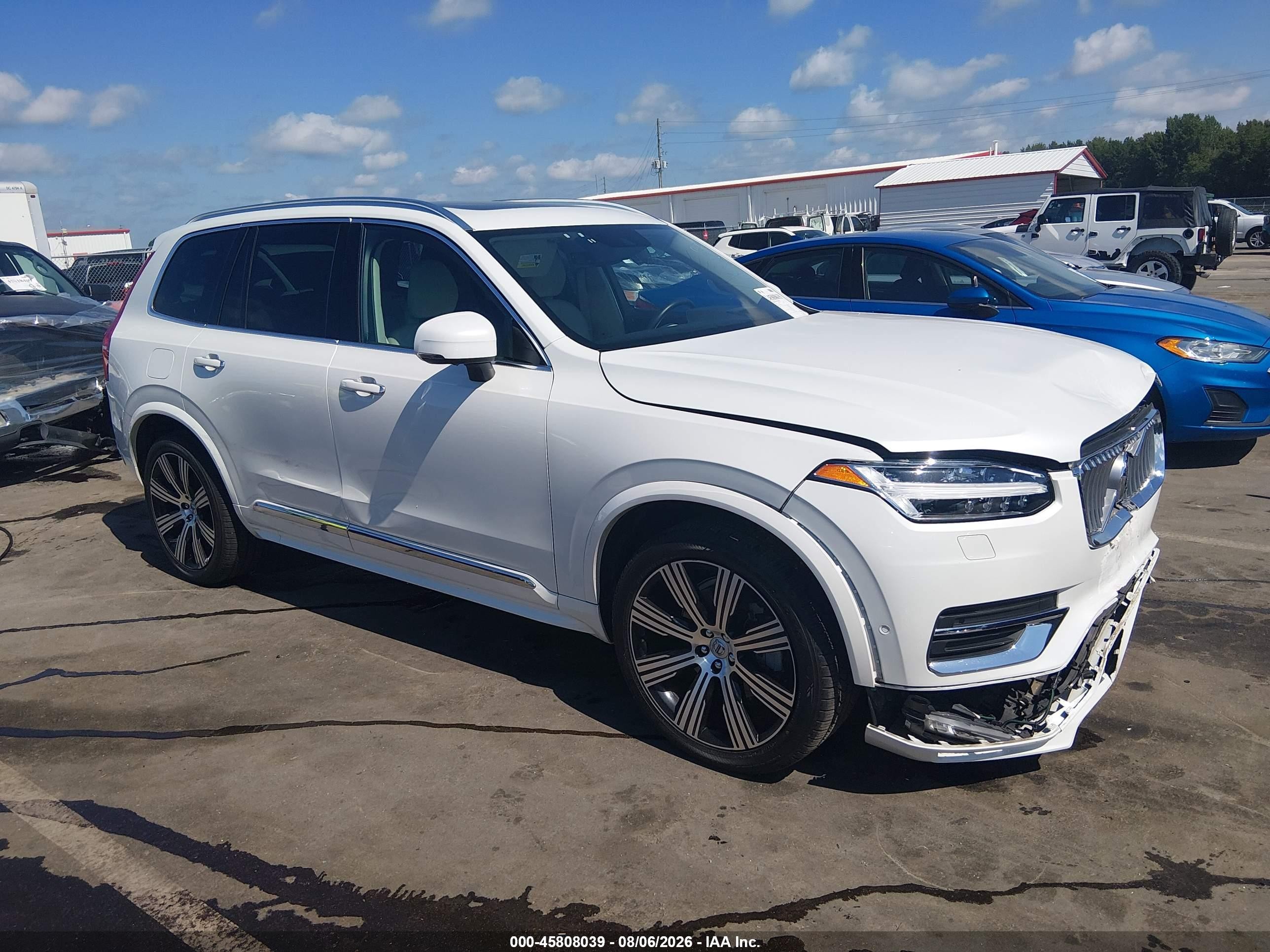 2021 Volvo Xc90 VIN YV4A22PL2M1736753 IAAI salvage auction — Front End, Salvage (North Carolina), sold $10,400 on 2026-09-05 (photo 1)