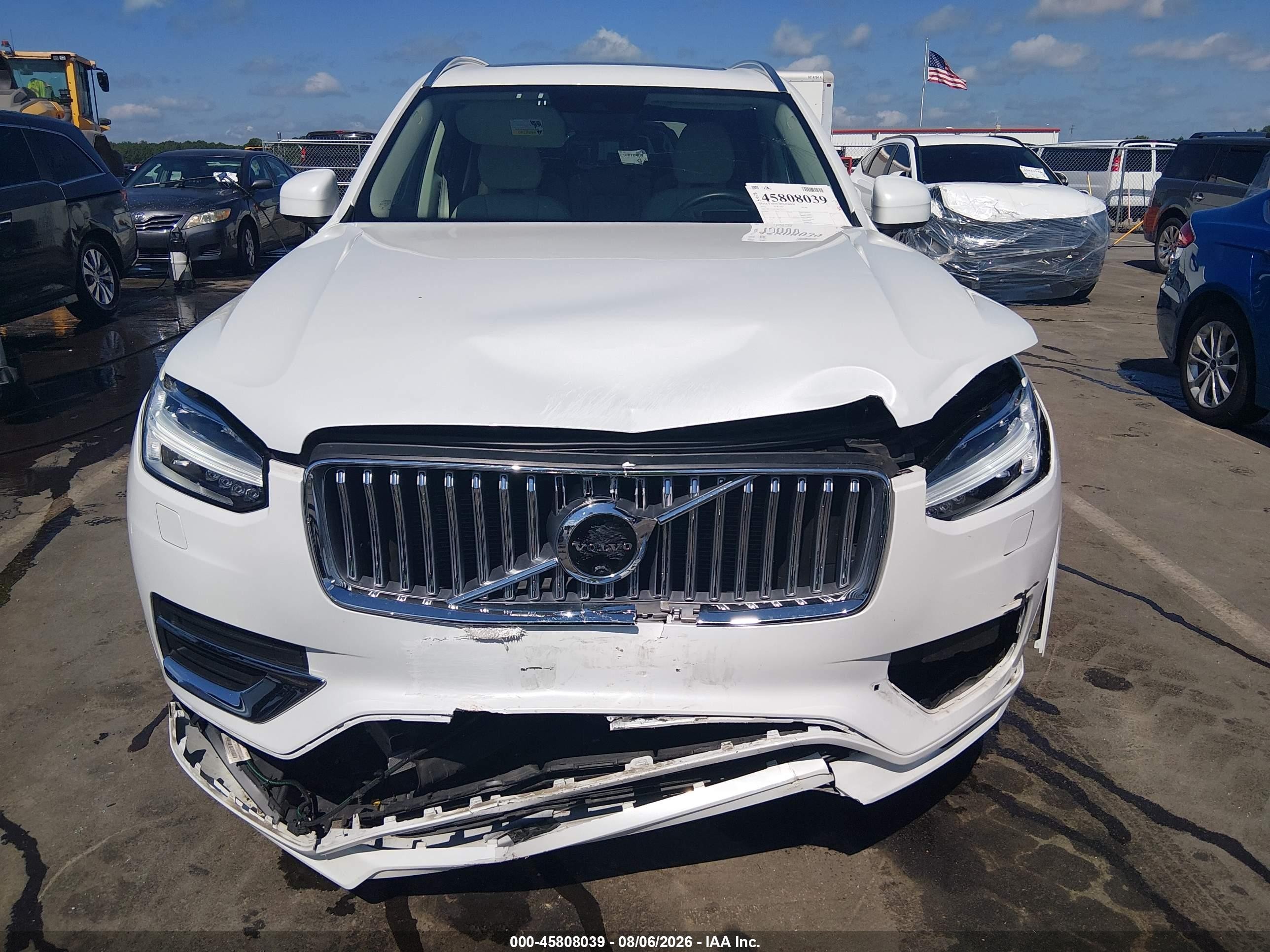 2021 Volvo Xc90 VIN YV4A22PL2M1736753 IAAI salvage auction — Front End, Salvage (North Carolina), sold $10,400 on 2026-09-05 (photo 6)
