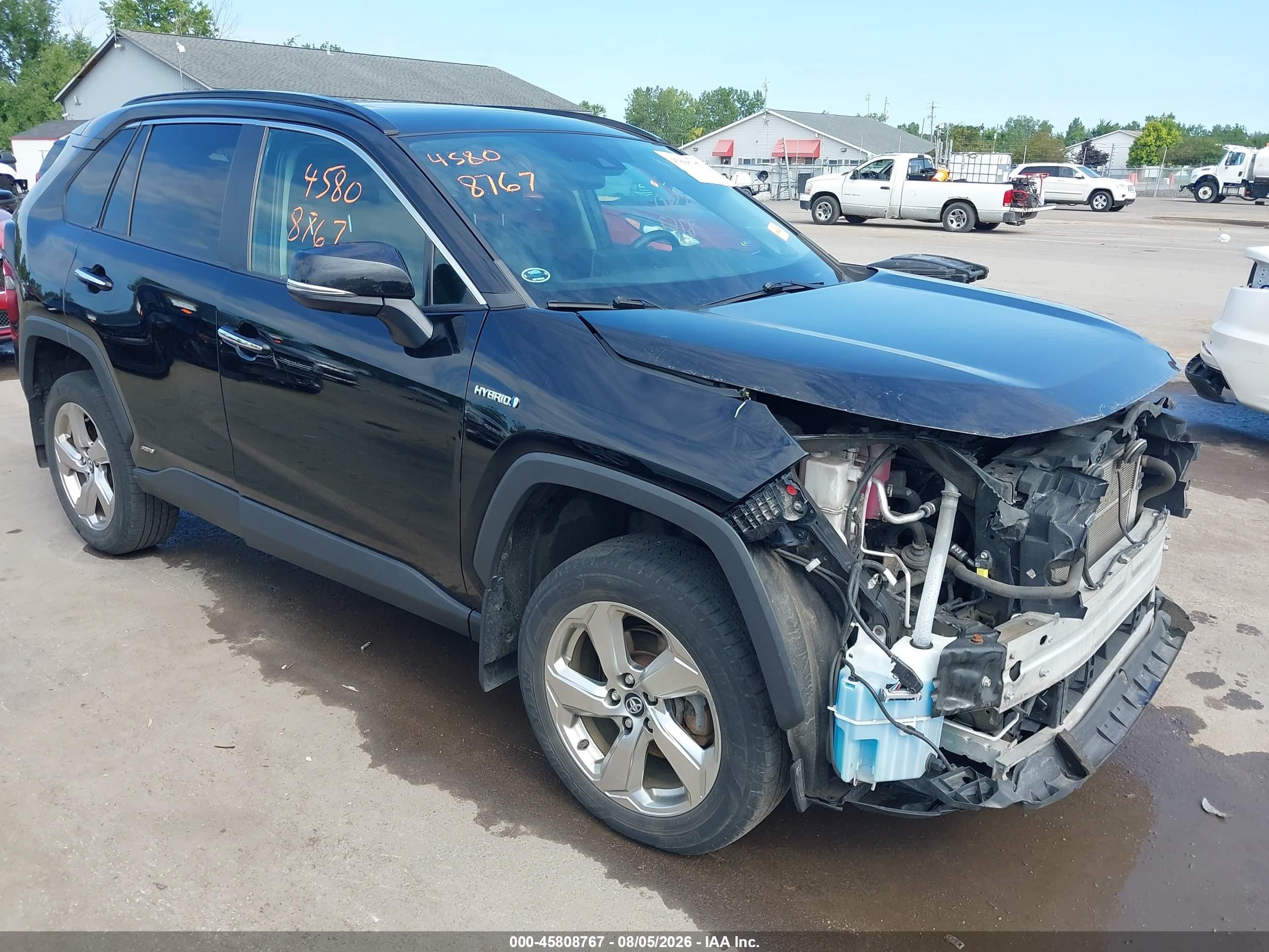2020 Toyota RAV4 Hybrid VIN 4T3DWRFV3LU008343 — IAAI salvage auction photo