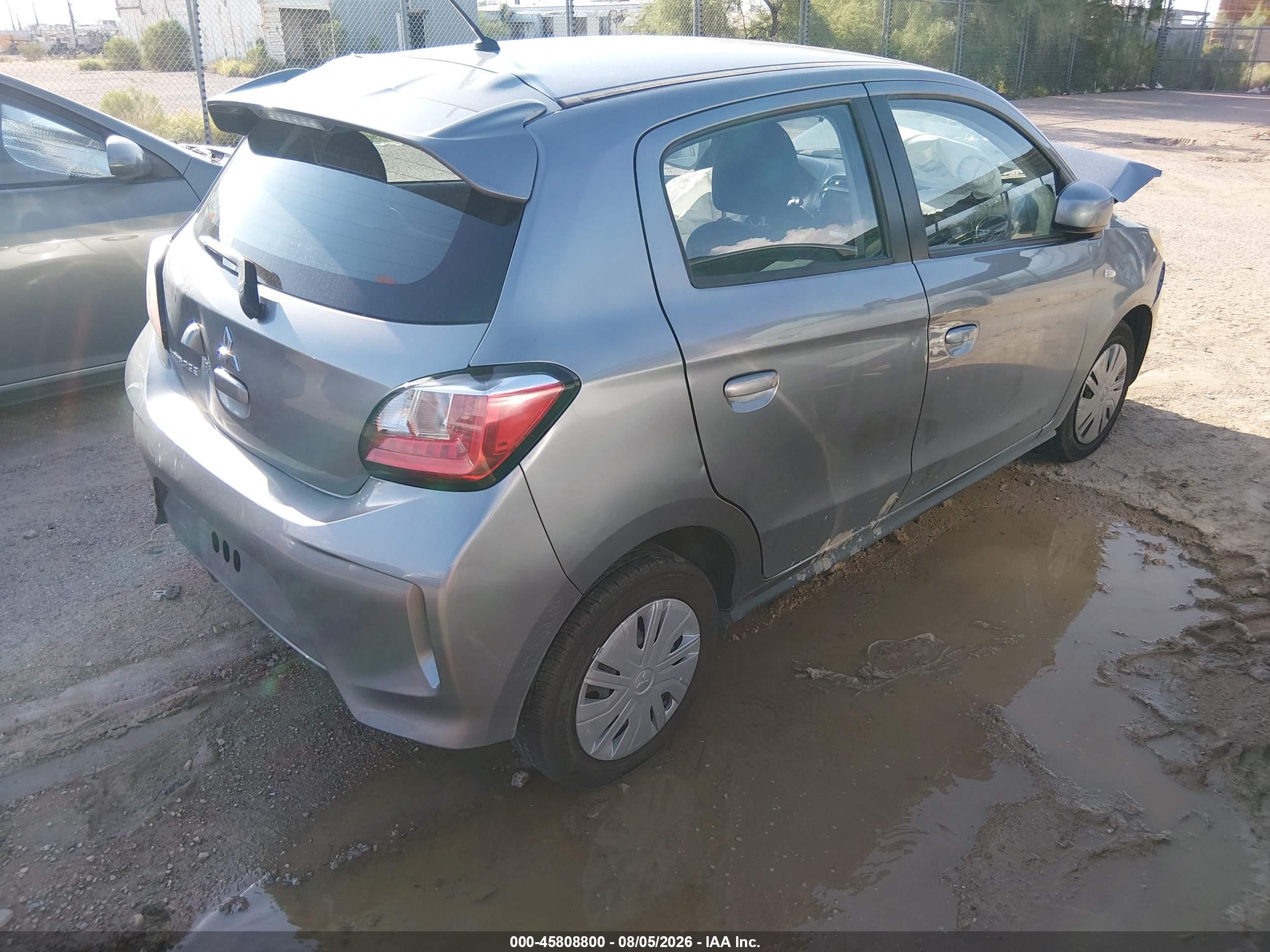 2022 Mitsubishi Mirage VIN ML32AUHJ4NH003697 IAAI salvage auction — Front End, Salvage (Arizona), sold $1,150 on 2026-09-25 (photo 4)
