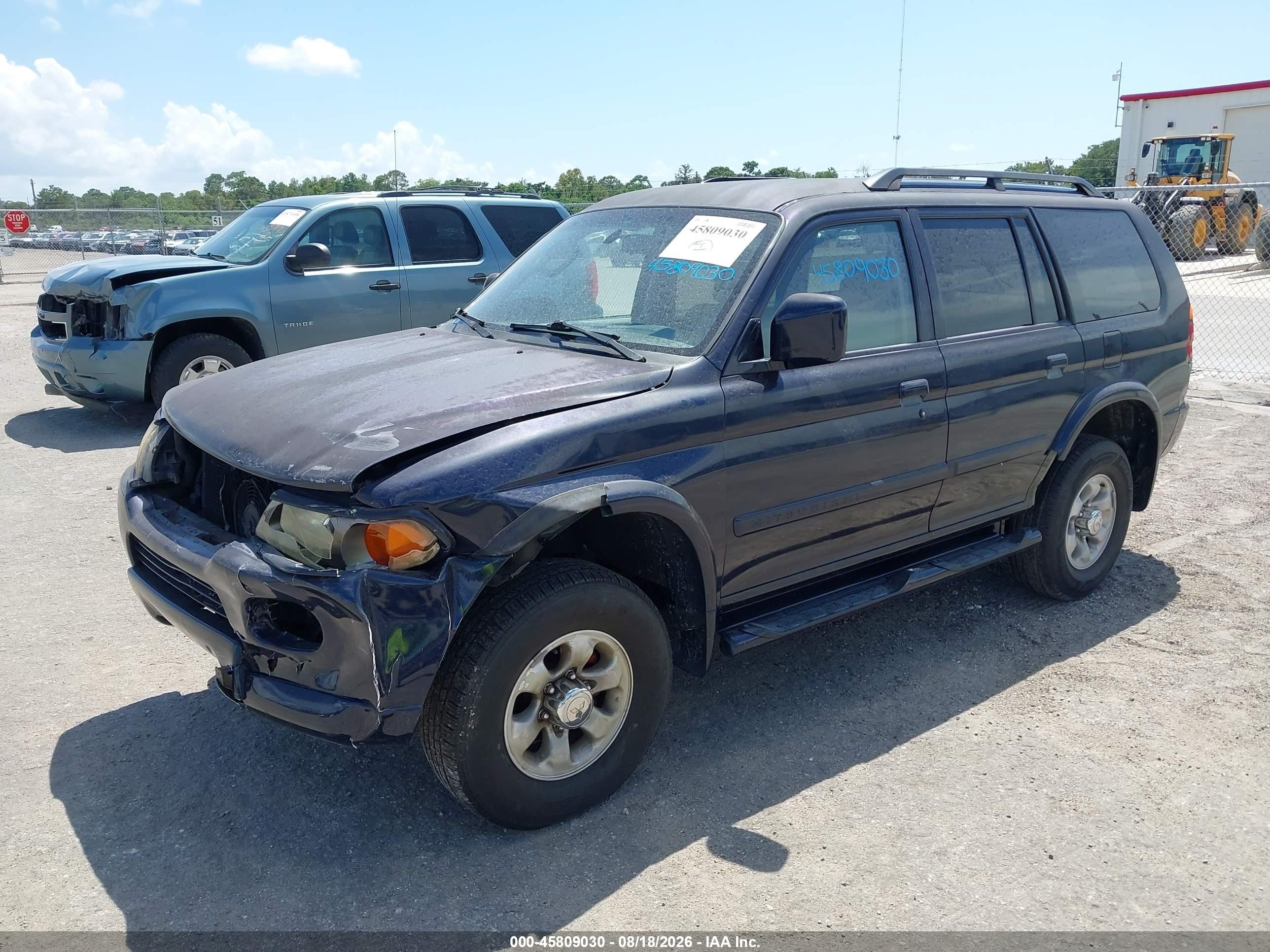 2003 Mitsubishi Montero VIN JA4LS21H63J040051 IAAI salvage auction — Front End, Rebuildable (Florida), sold $375 on 2026-09-17 (photo 2)