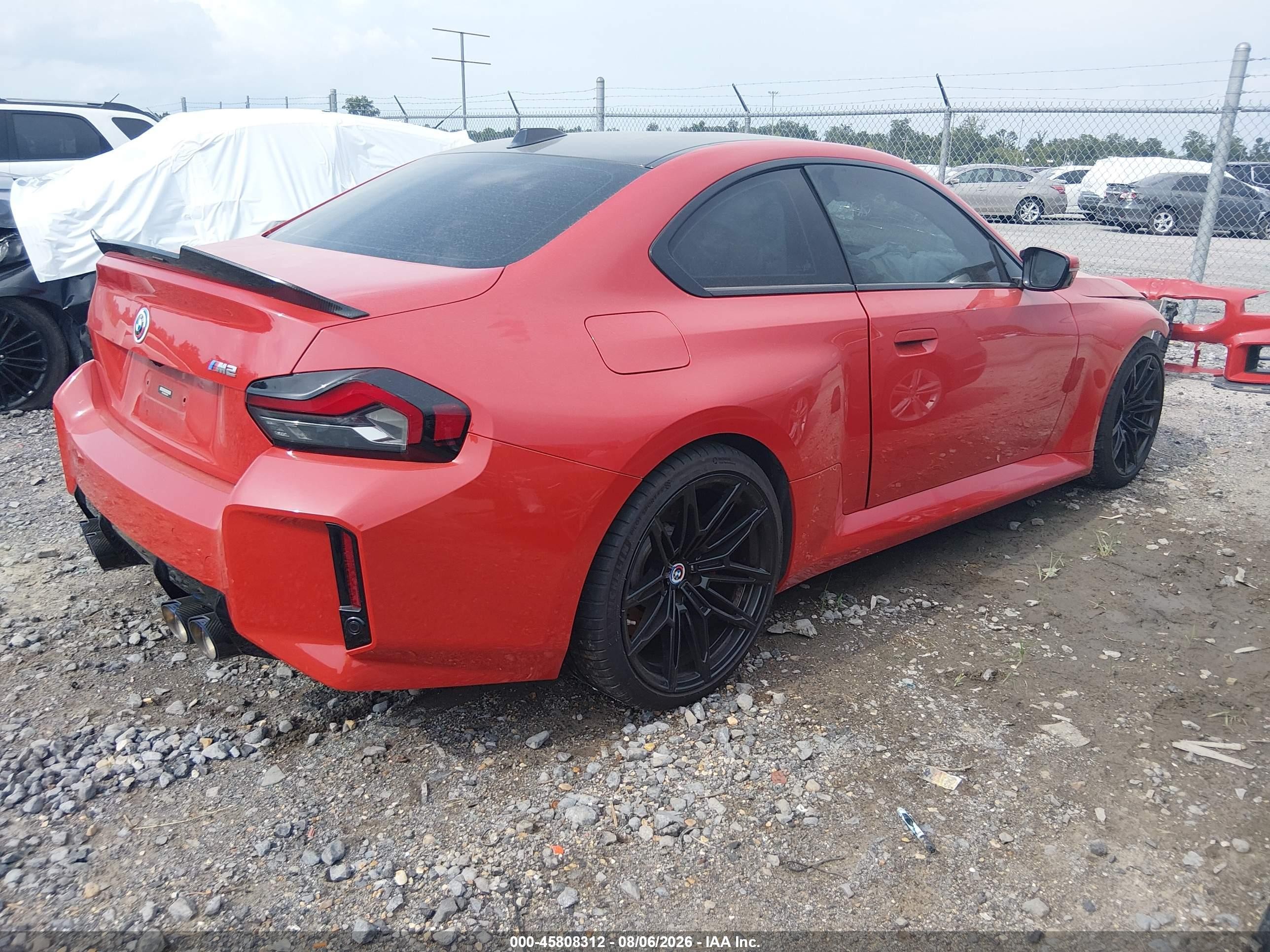 2023 BMW M2 VIN 3MF13DM05P8D15001 IAAI salvage auction — Front End, Salvage (Louisiana), sold $22,200 on 2026-09-13 (photo 4)