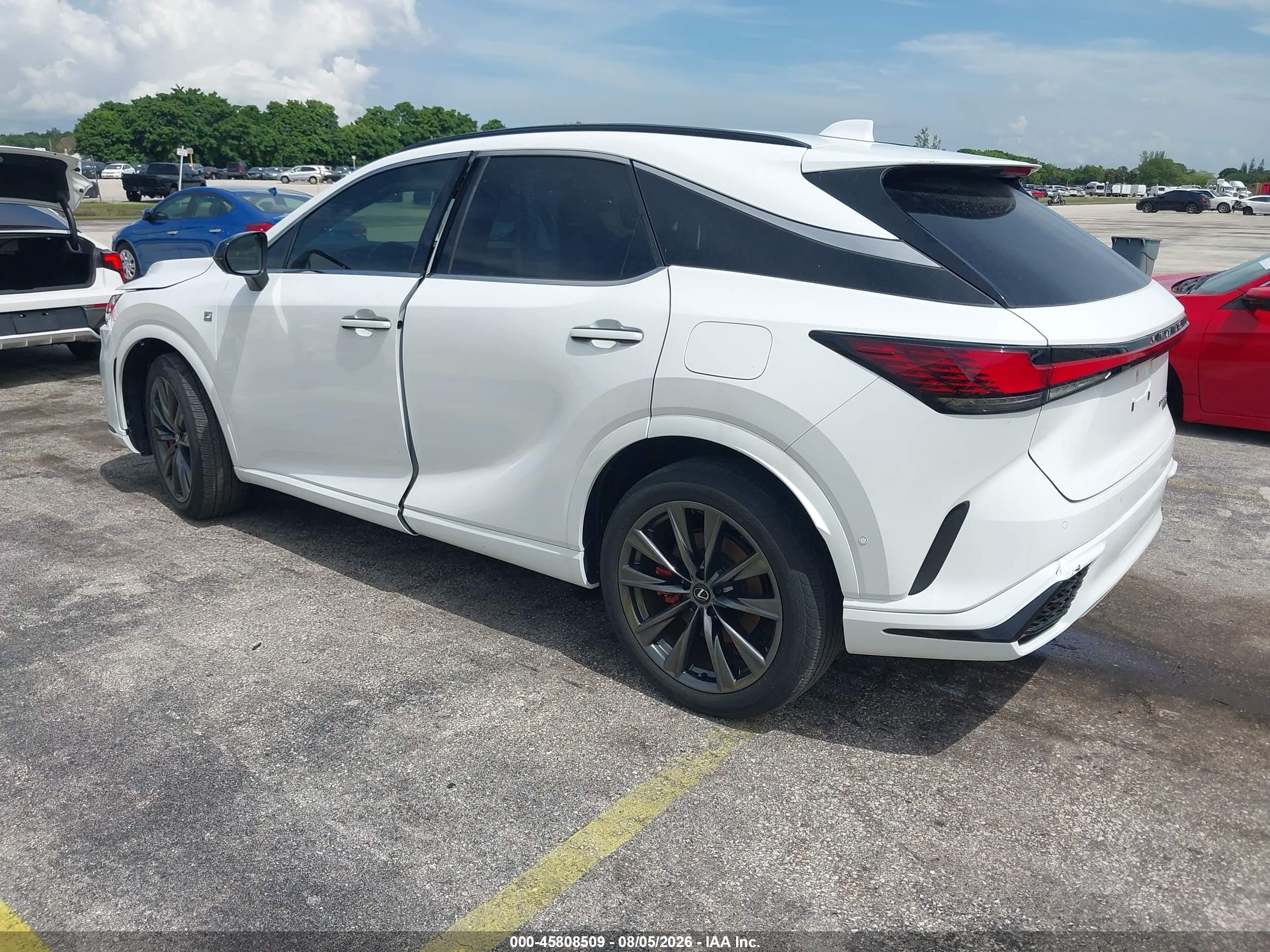 2024 Lexus Rx VIN 2T2BAMCA0RC040899 IAAI salvage auction — Side, Salvage Title (California), sold $30,300 on 2026-08-27 (photo 3)