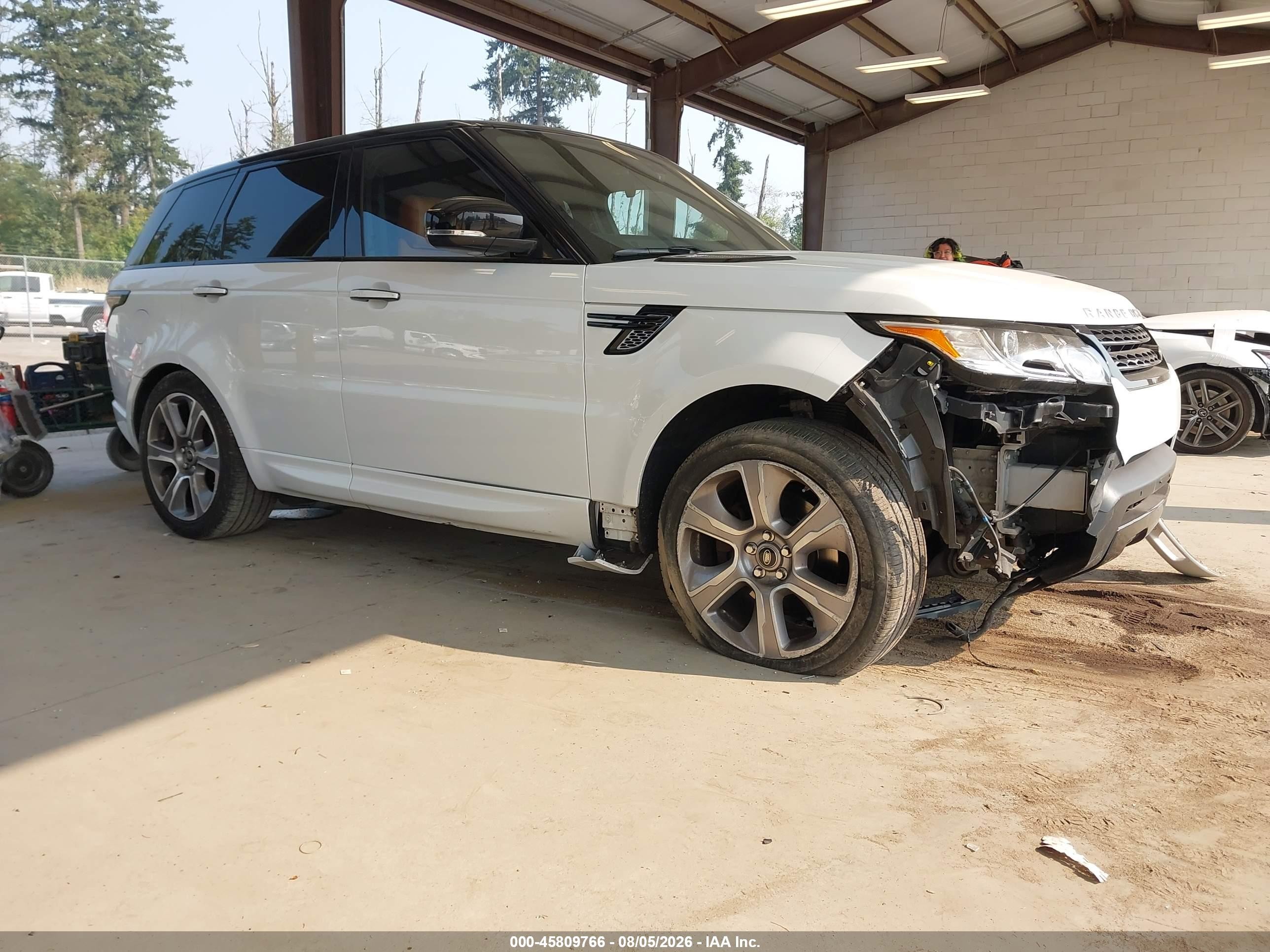 2015 Land rover Range rover sport VIN SALWR2VF3FA618949 IAAI salvage auction — Front End, Bill Of Sale (Washington), sold $4,750 on 2026-09-02 (photo 1)