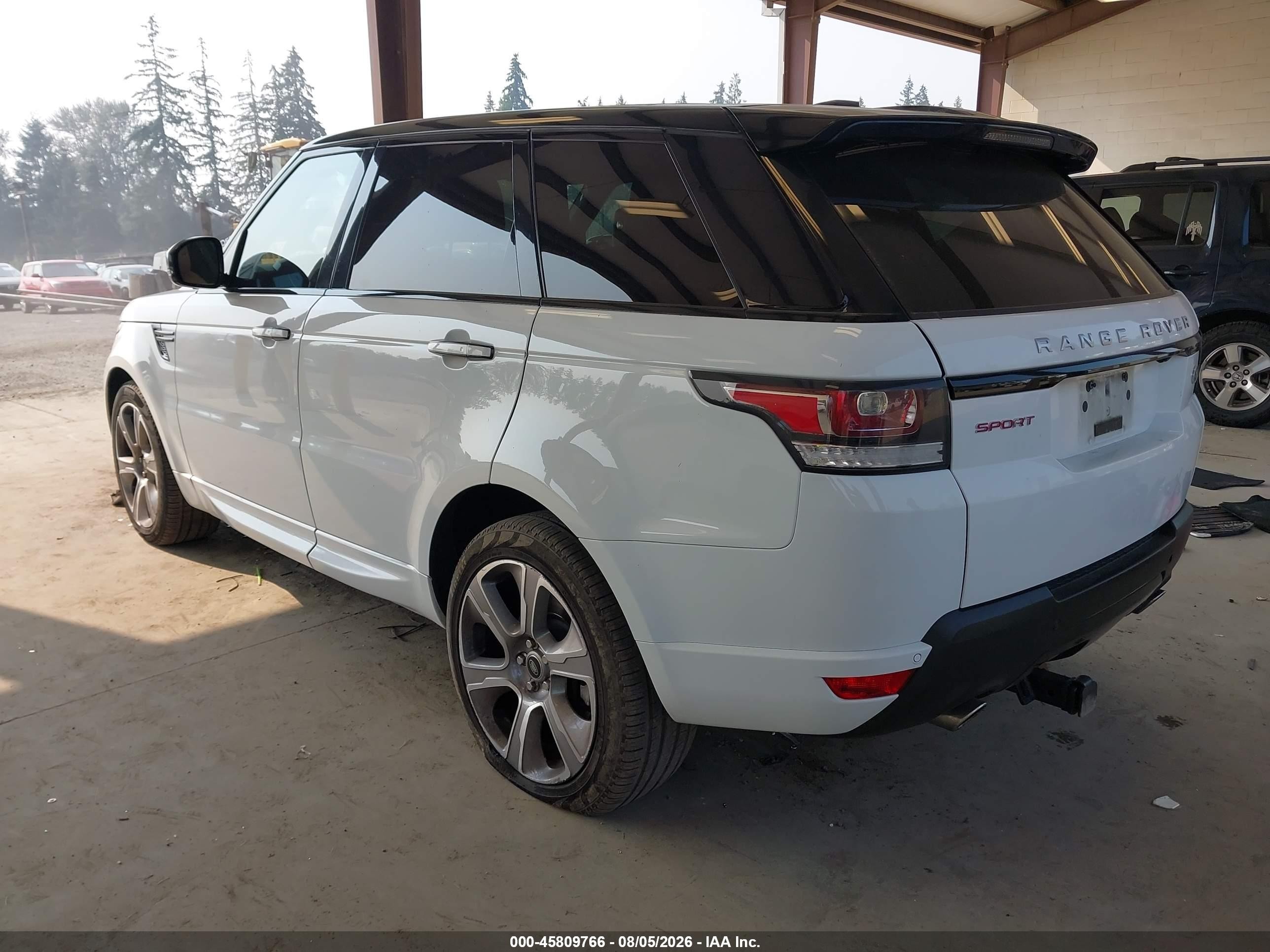 2015 Land rover Range rover sport VIN SALWR2VF3FA618949 IAAI salvage auction — Front End, Bill Of Sale (Washington), sold $4,750 on 2026-09-02 (photo 3)