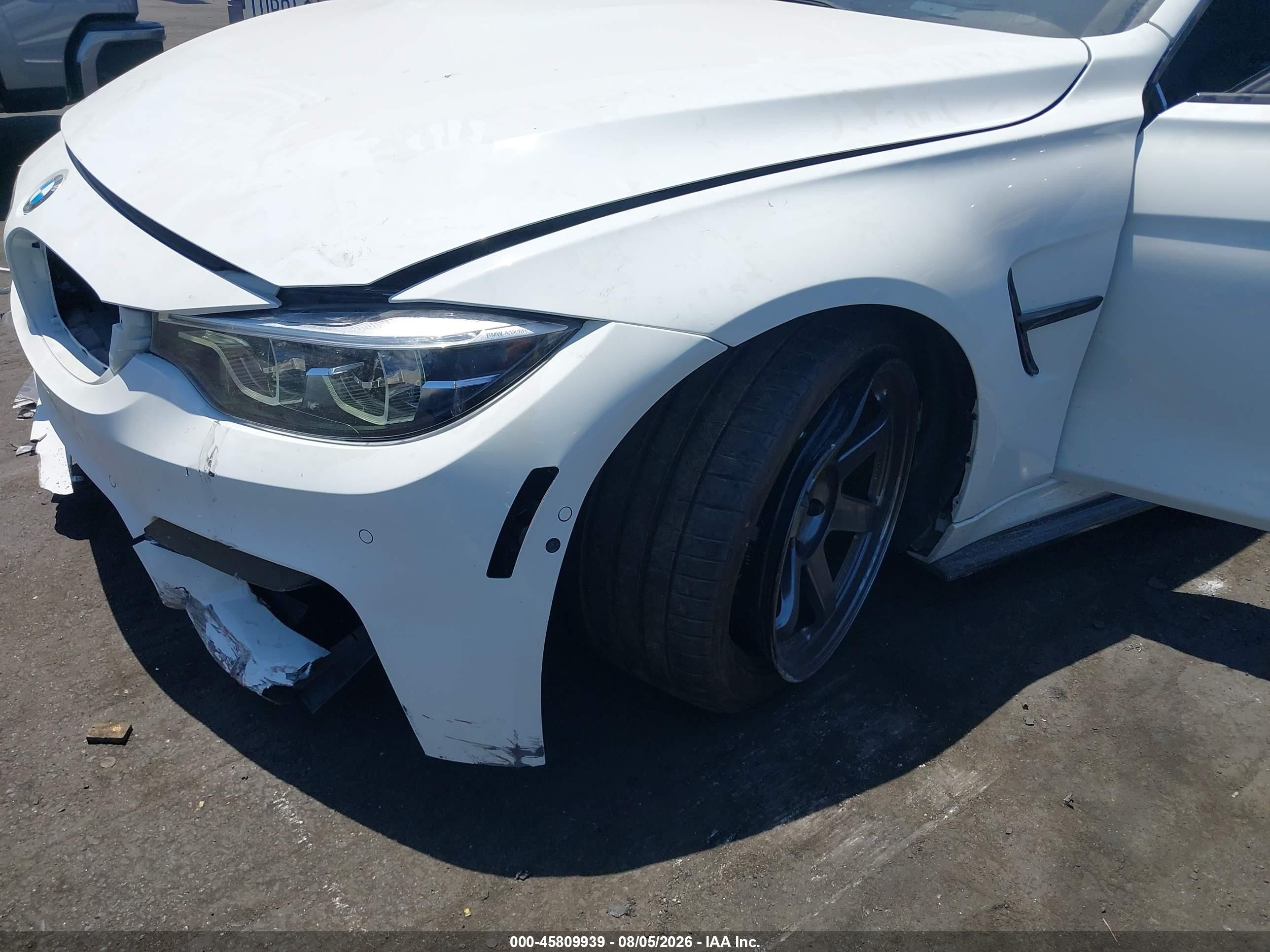 2018 BMW M3 VIN WBS8M9C59J5L00569 IAAI salvage auction — Unknown, Salvage Certificate (California), sold $20,250 on 2026-08-21 (photo 6)