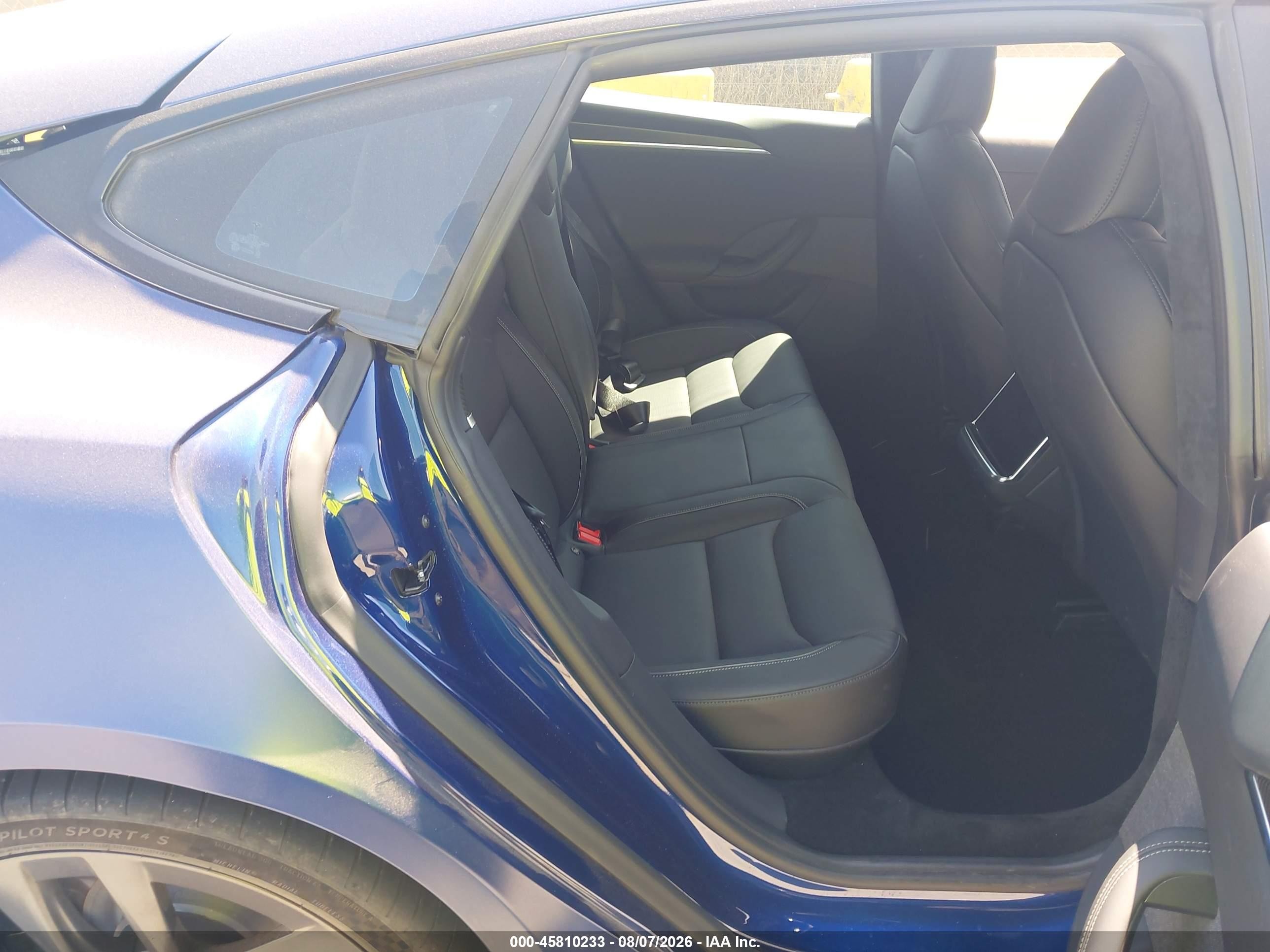 2022 Tesla Model s VIN 5YJSA1E65NF483325 IAAI salvage auction — Rear End, Salvage (California), sold $29,250 on 2026-08-20 (photo 8)