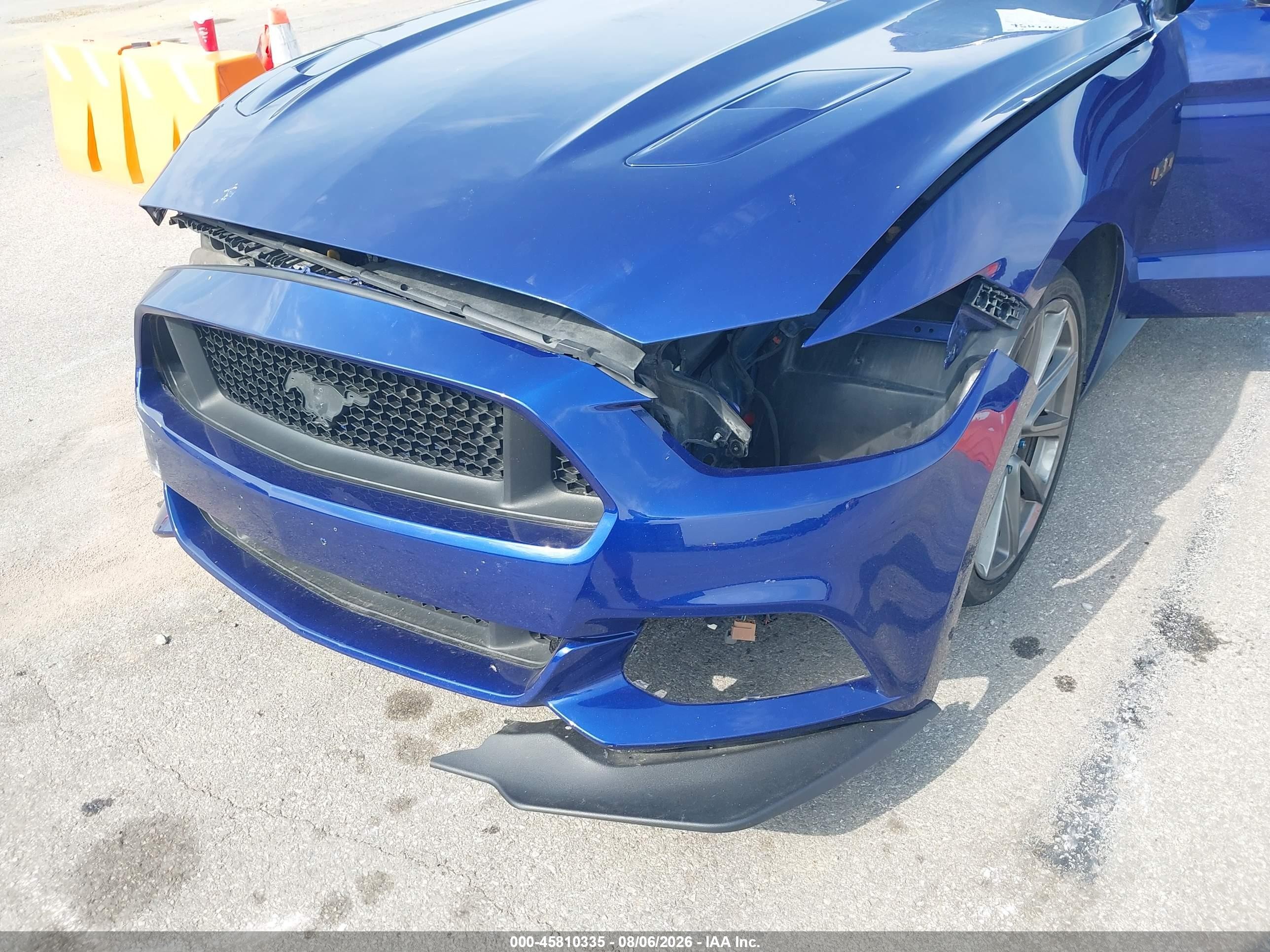 2015 Ford Mustang VIN 1FATP8FFXF5323802 IAAI salvage auction — Front End, Clear (Indiana), sold $7,600 on 2026-09-04 (photo 6)