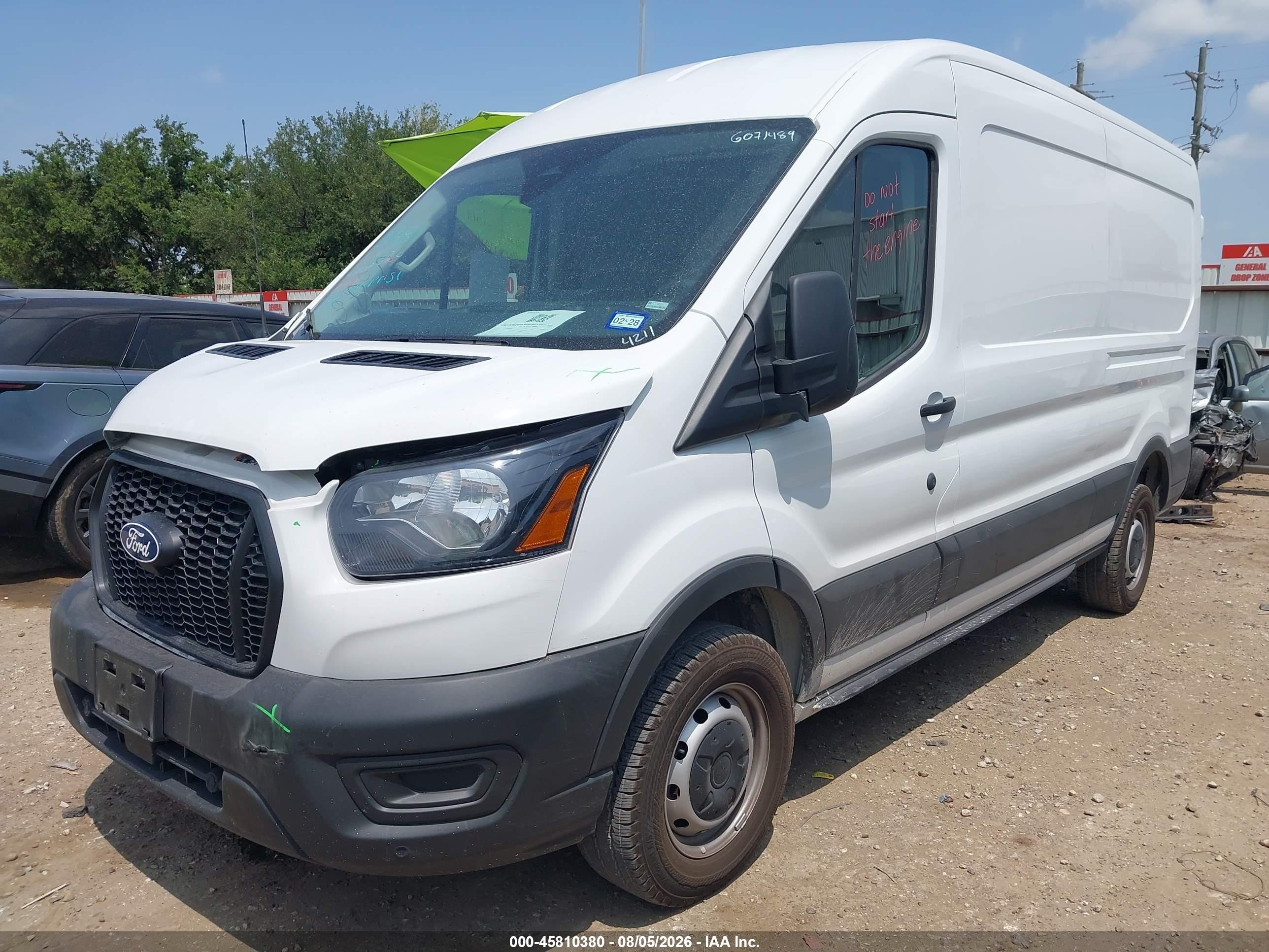 2026 Ford Transit VIN 1FTBR1C89TKA74211 IAAI salvage auction — Unknown, Enterprise Vehicles Clear Only (Texas), sold $24,600 on 2026-08-12 (photo 2)
