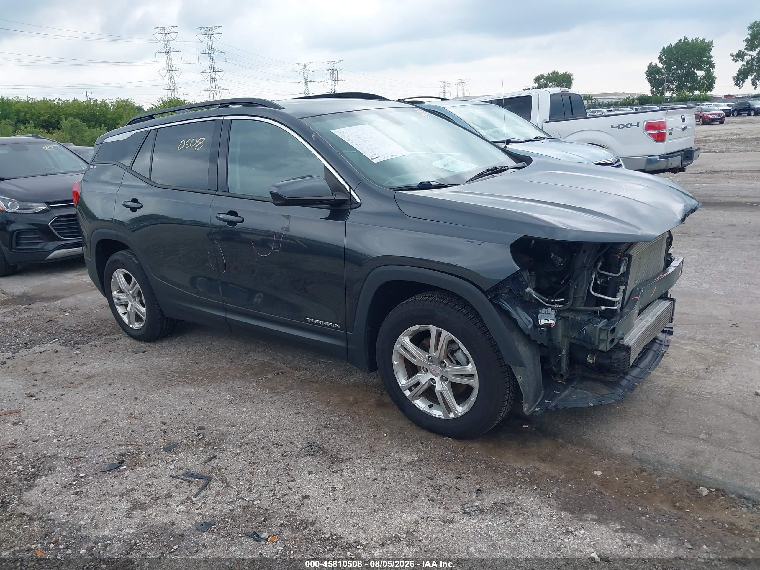 2018 Gmc Terrain VIN 3GKALMEV5JL408509 IAAI salvage auction — Front End, Salvage (Illinois), sold $3,000 on 2026-09-12 (photo 1)
