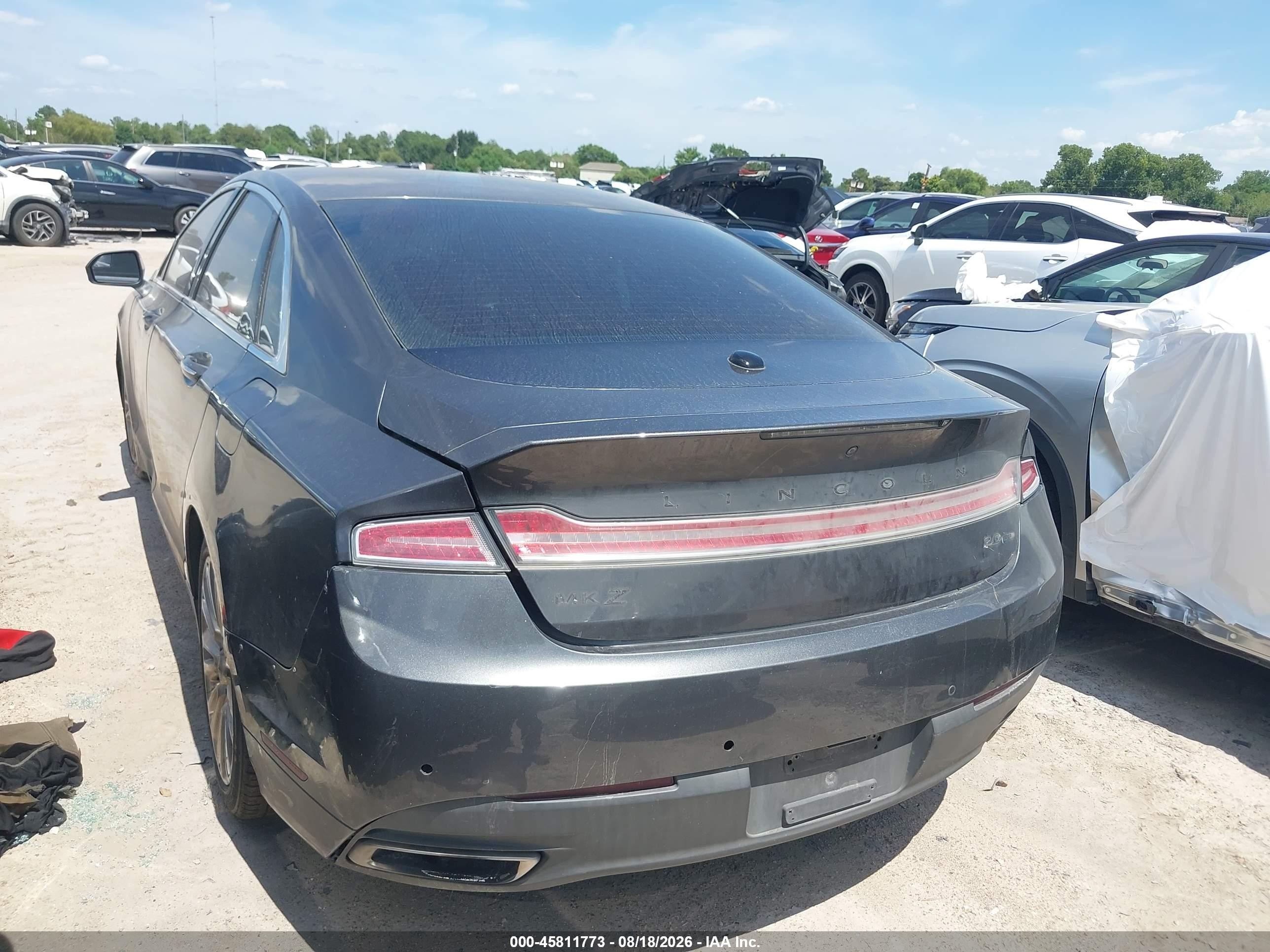 2016 Lincoln Mkz VIN 3LN6L2G97GR626183 IAAI salvage auction — Side, Salvage (Texas), sold $950 on 2026-09-07 (photo 3)