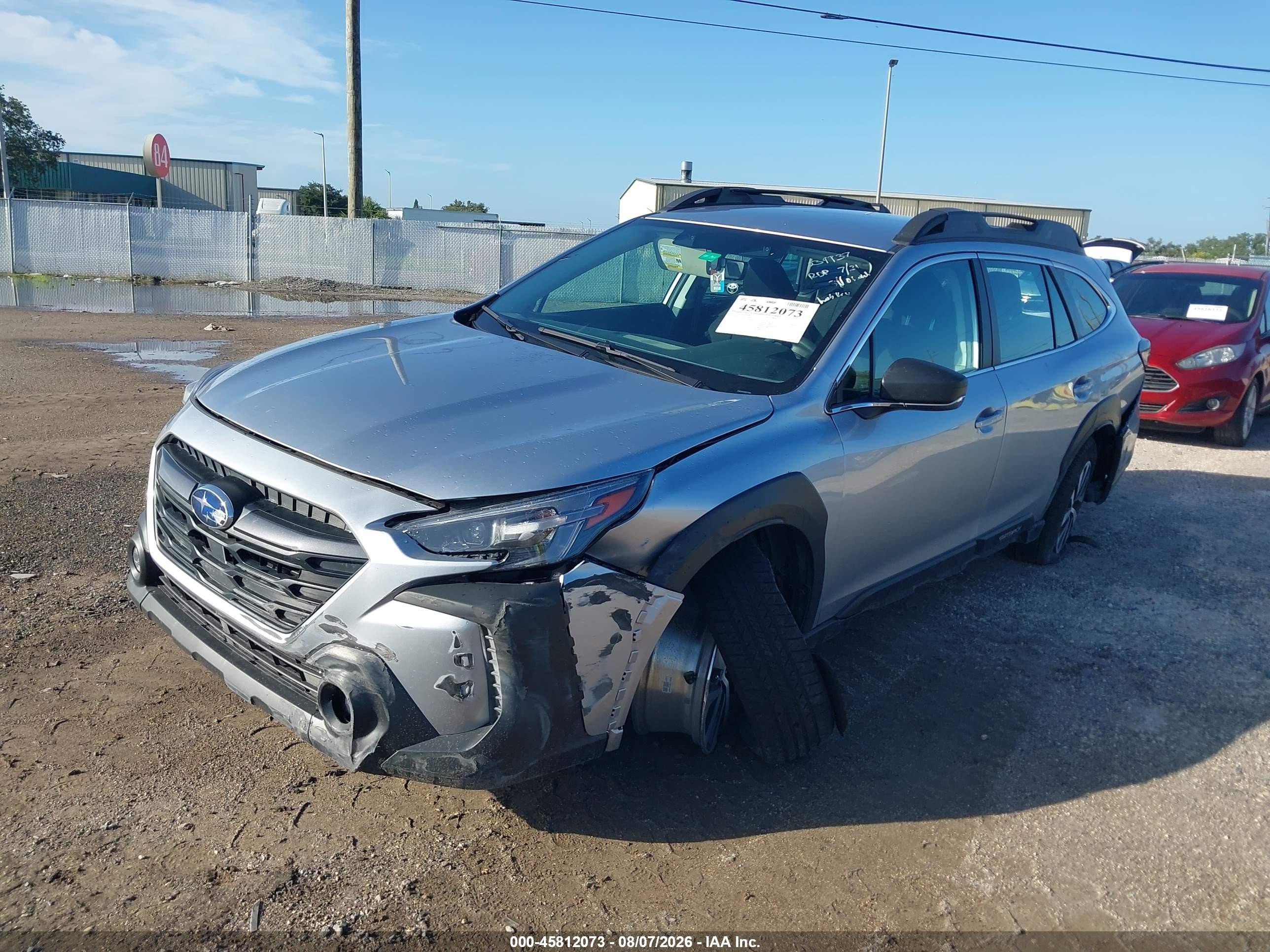 2025 Subaru Outback VIN 4S4BTAAC9S3277869 IAAI salvage auction — Front End, Rebuildable (Florida), sold $7,400 on 2026-10-06 (photo 2)