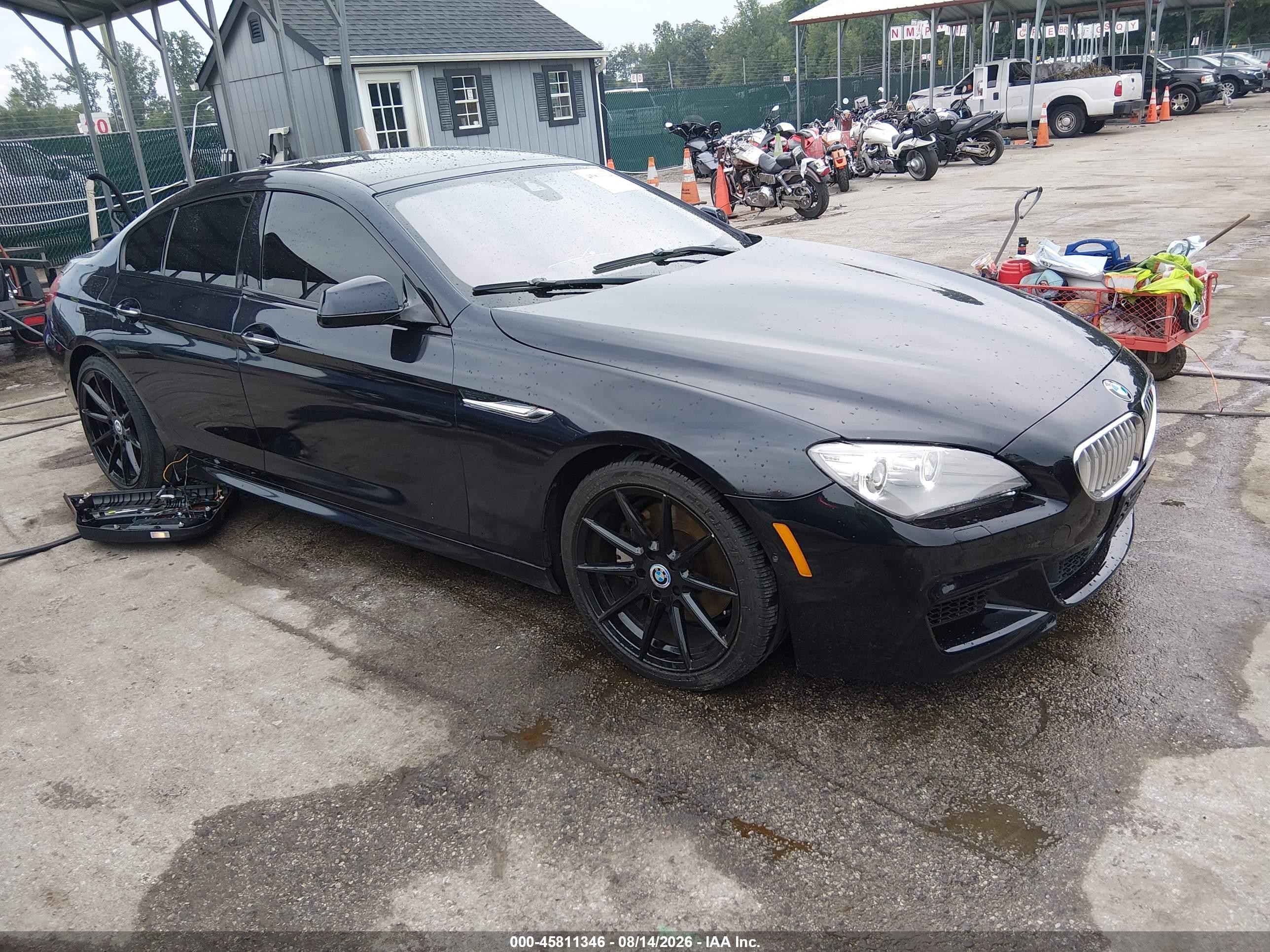 2014 BMW 6er VIN WBA6B4C55ED099138 IAAI salvage auction — Front End, Clear (Virginia), sold $2,200 on 2026-09-05 (photo 1)