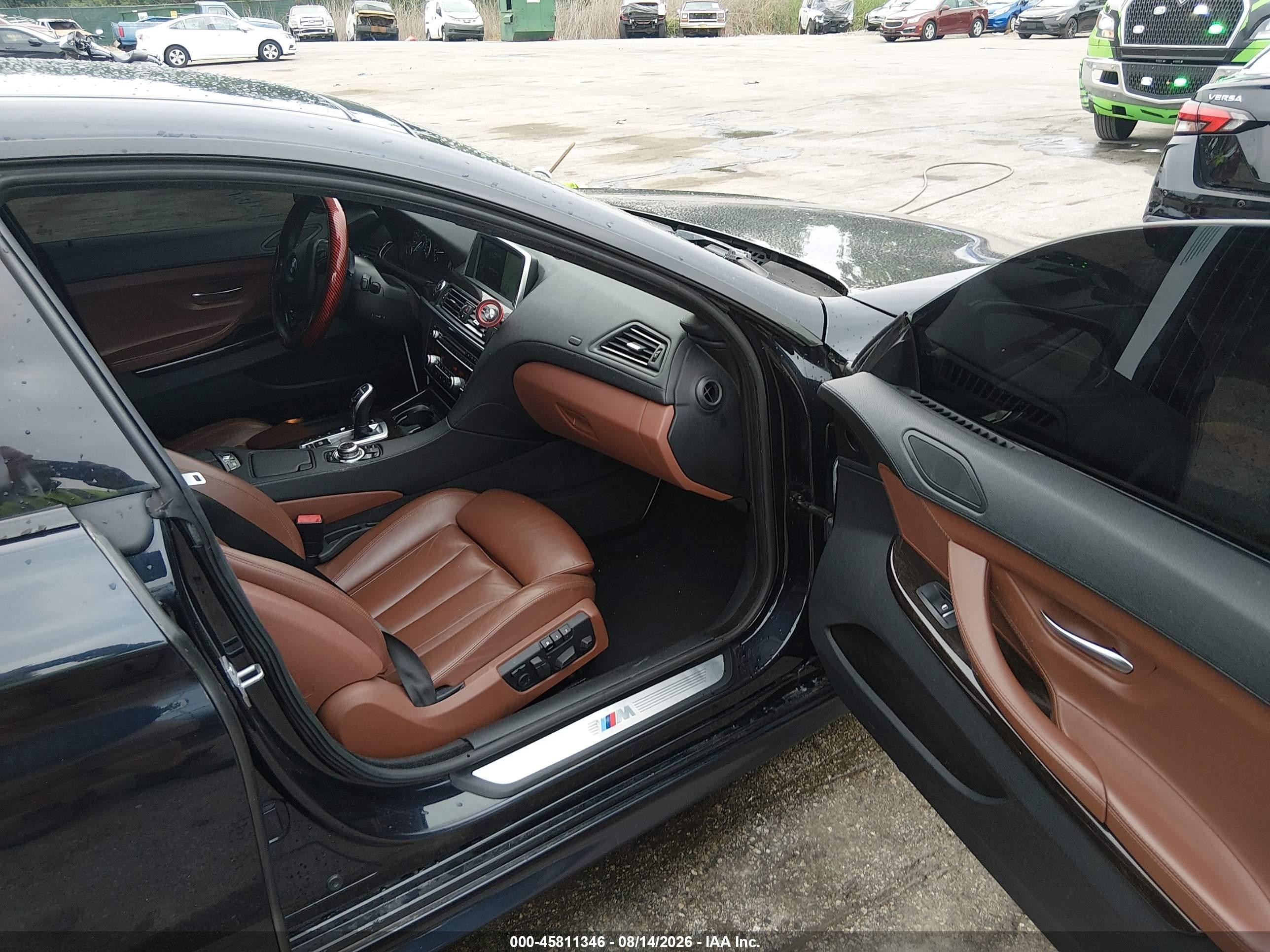 2014 BMW 6er VIN WBA6B4C55ED099138 IAAI salvage auction — Front End, Clear (Virginia), sold $2,200 on 2026-09-05 (photo 5)