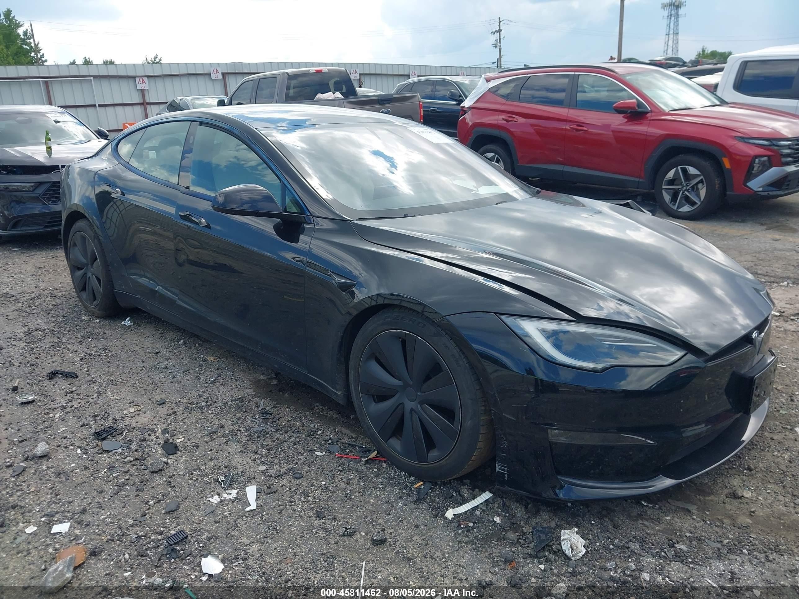 2022 Tesla Model S VIN 5YJSA1E50NF478797 — IAAI salvage auction photo