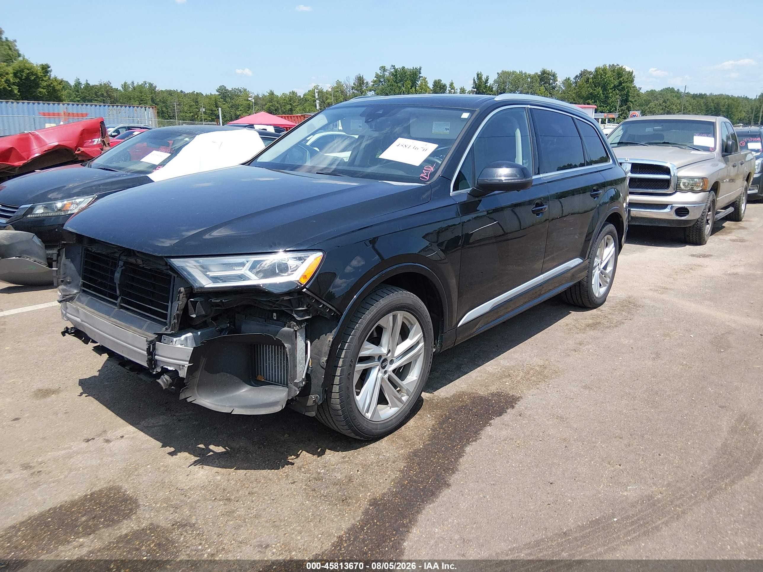 2021 Audi Q7 VIN WA1LXAF7XMD021188 IAAI salvage auction — Front End, Salvage (Mississippi), sold $11,000 on 2026-09-05 (photo 2)