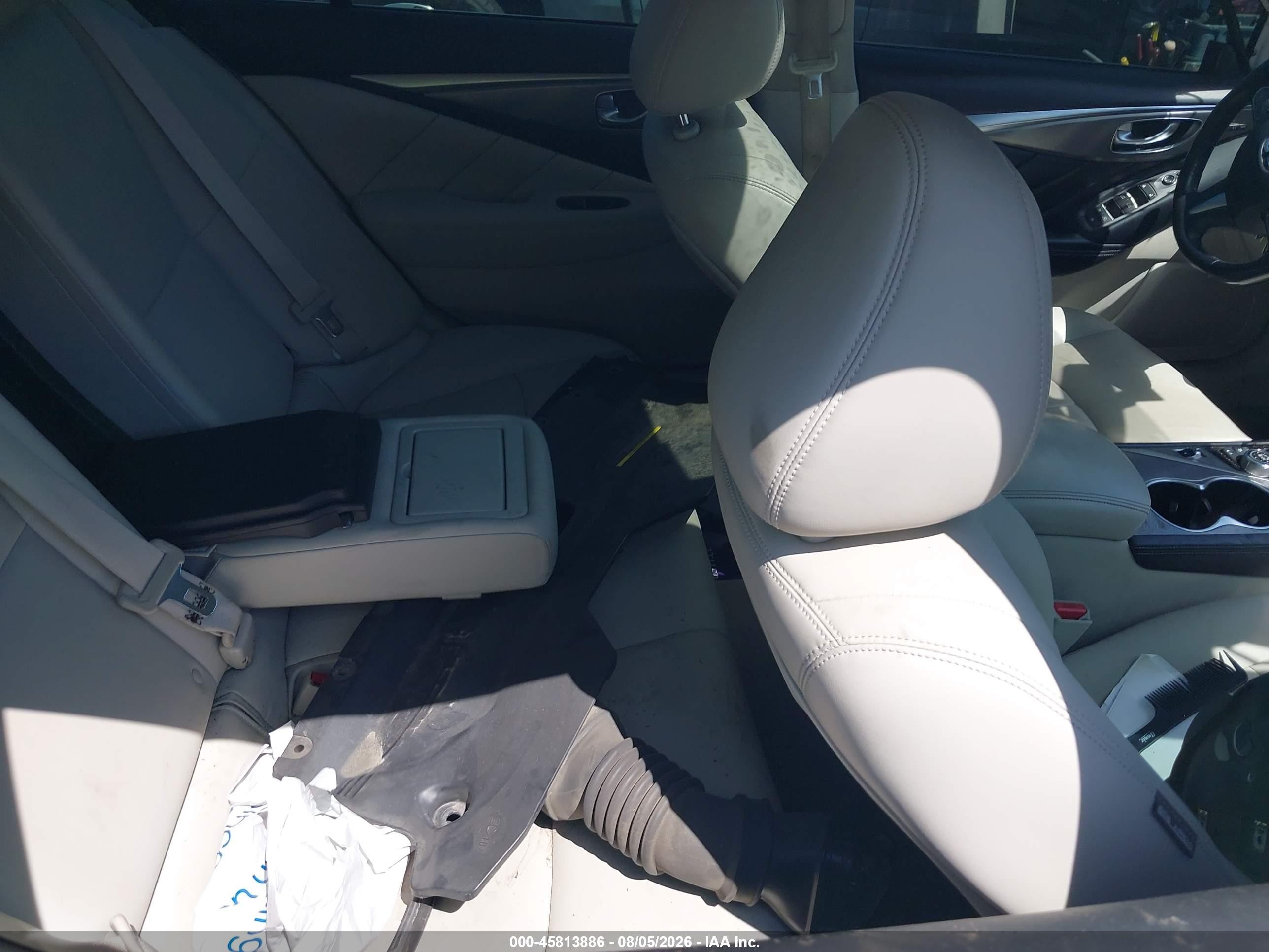 2016 Infiniti Q50 VIN JN1CV7AP2GM203058 IAAI salvage auction — Vandalized, Non-Repairable Certificate (California), sold $575 on 2026-09-19 (photo 8)