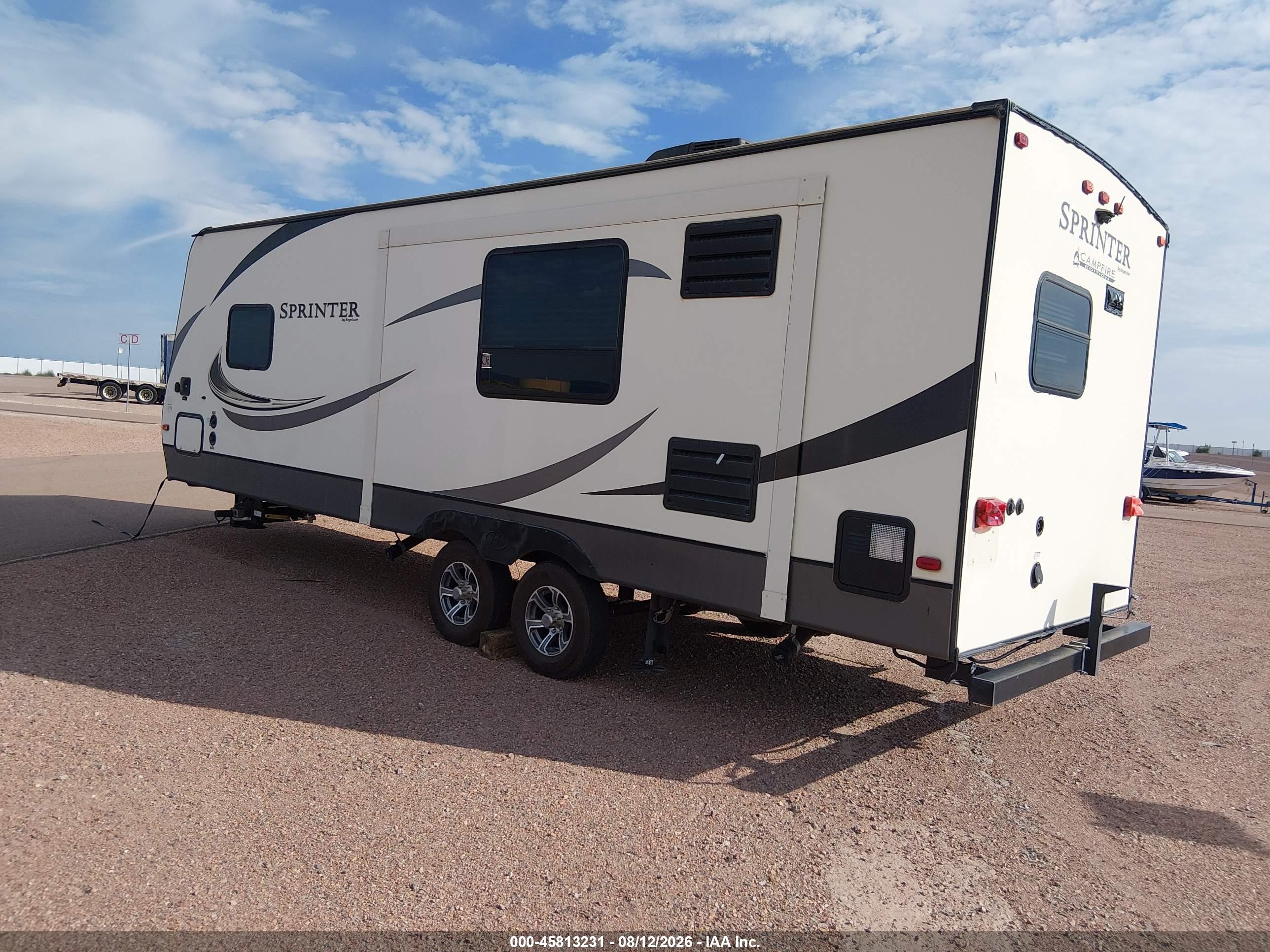 2017 Keystone Sprinter Other VIN 4YDT25R26H1533272 IAAI salvage auction — Unknown, Salvage (Colorado), sold $3,700 on 2026-10-18 (photo 3)