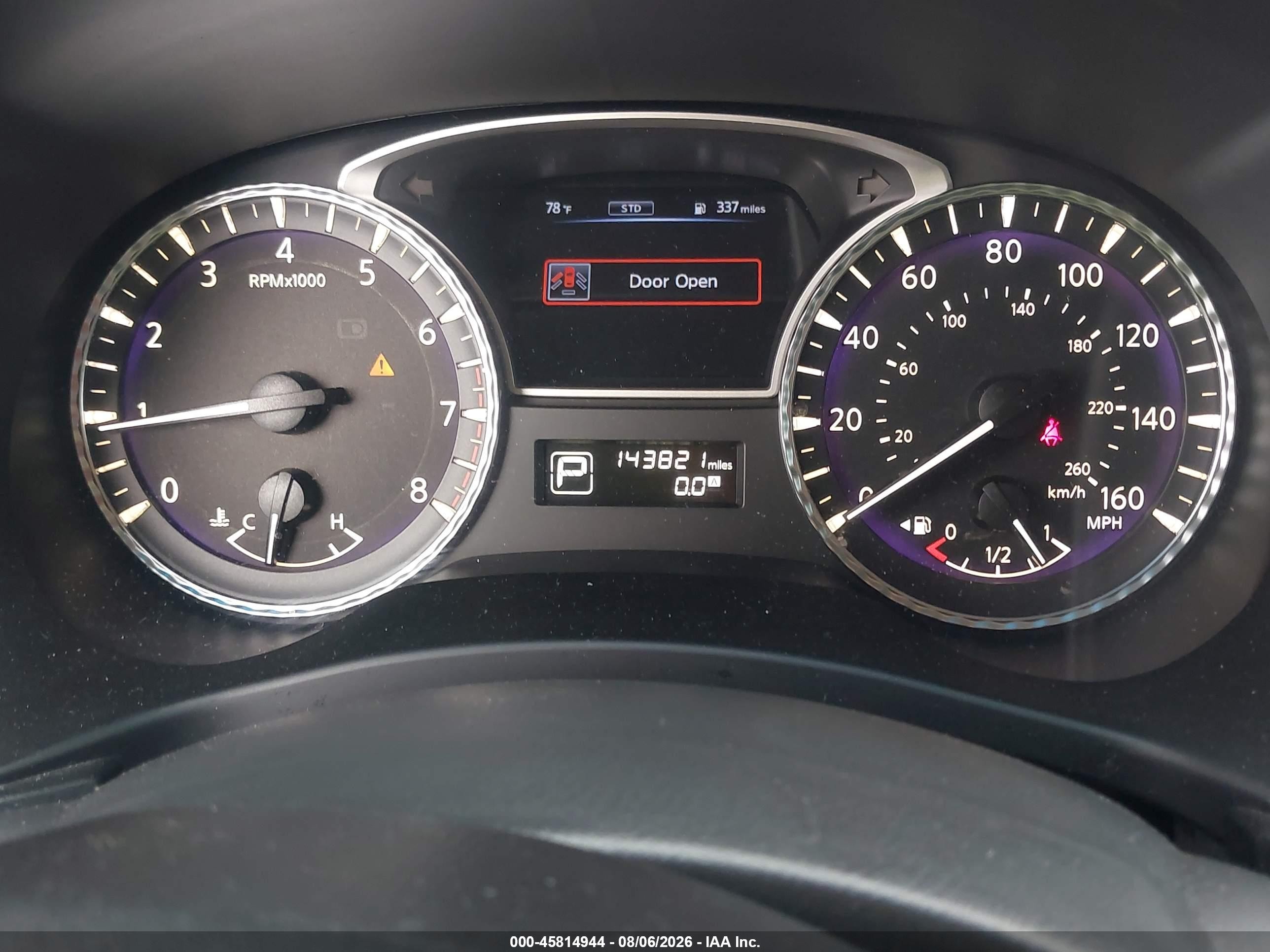2015 Infiniti Qx60 VIN 5N1AL0MN9FC549751 IAAI salvage auction — Unknown, Rebuildable (Florida), sold $950 on 2026-09-03 (photo 7)