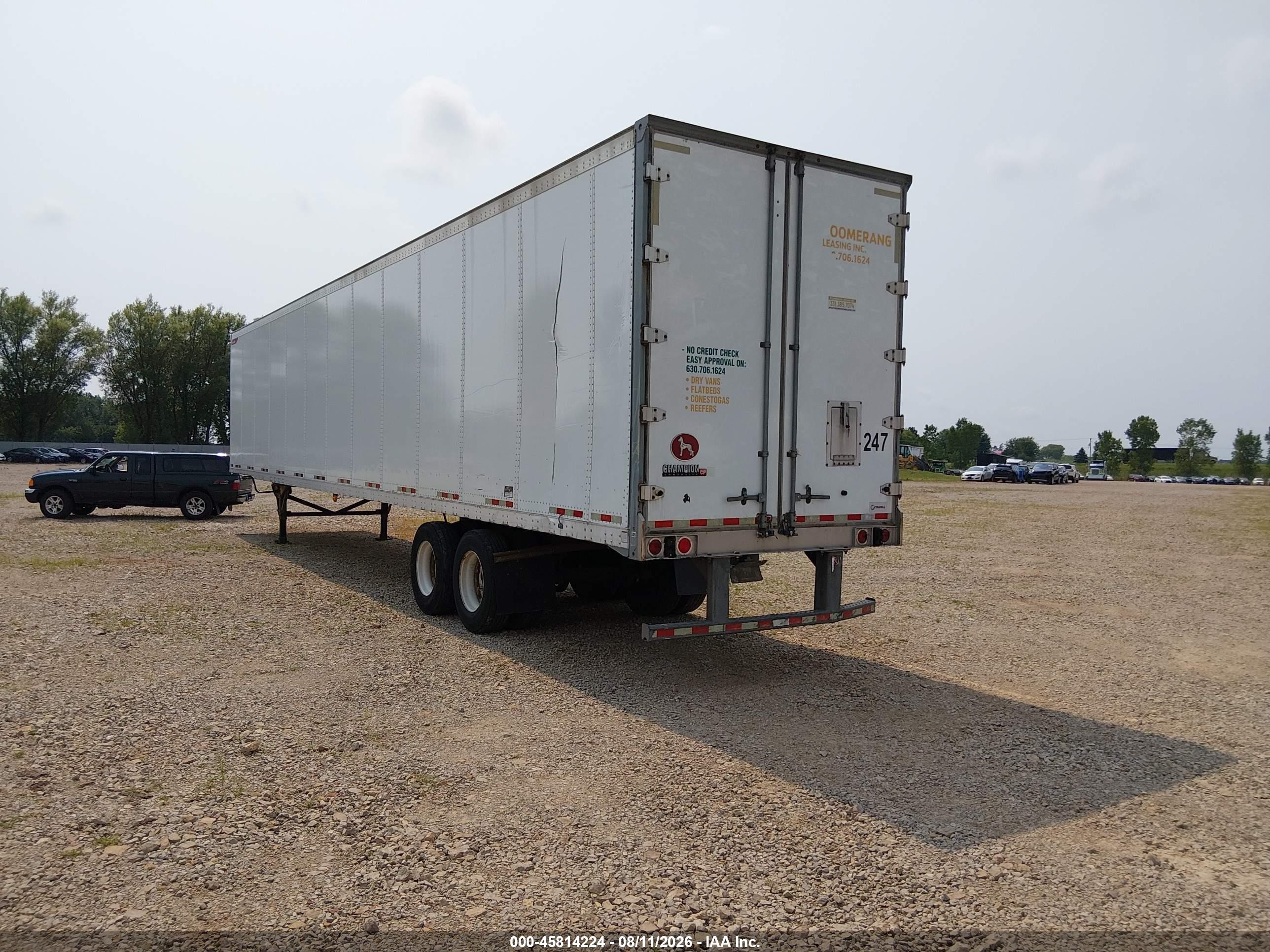 2019 Great dane trailers Unknown VIN 1GRAP0622KT126263 IAAI salvage auction — Storm Damage, Junk Bill Of Sale Mv2459 (Wisconsin), sold $2,900 on 2026-09-29 (photo 3)
