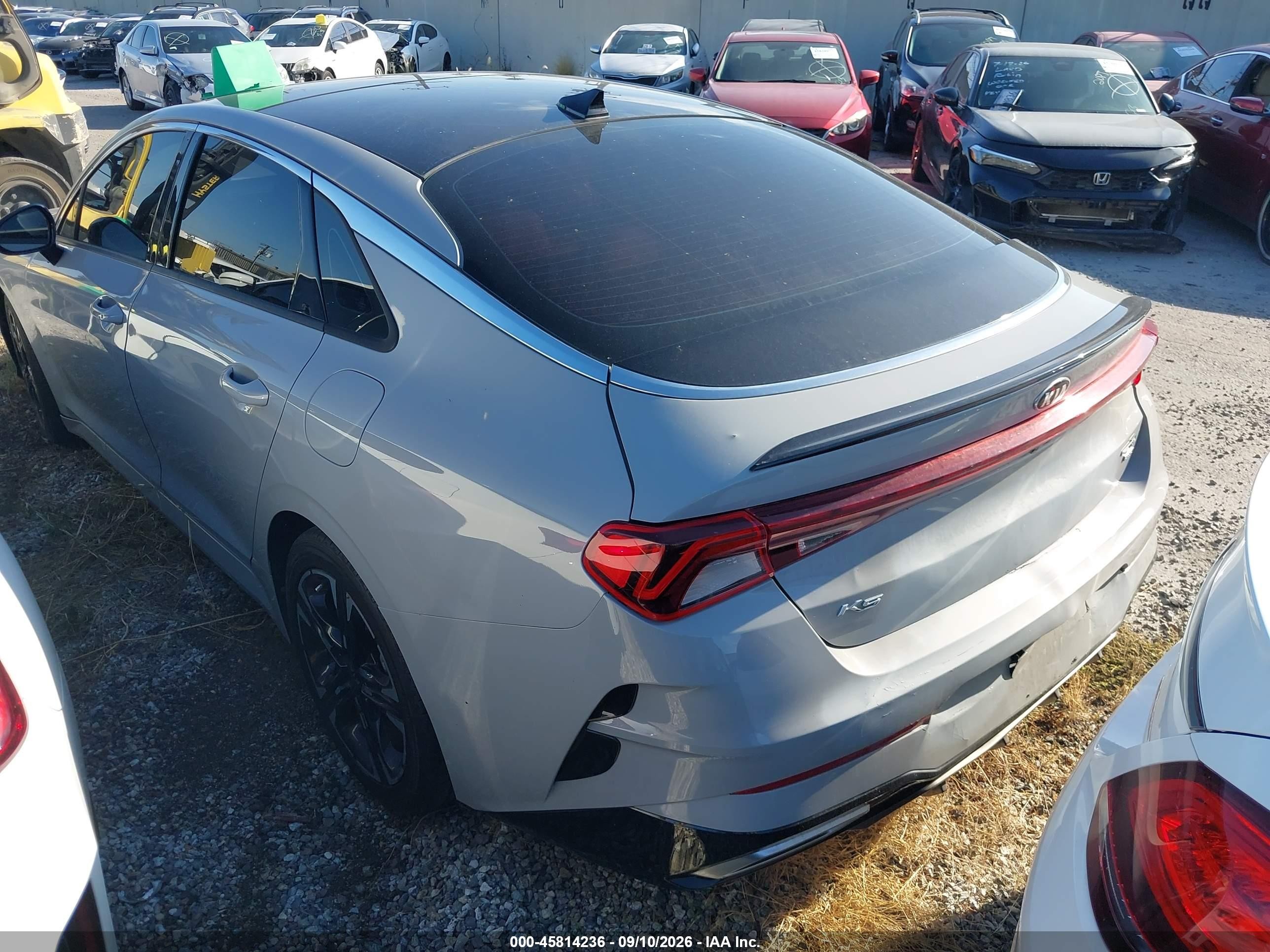 2021 Kia K5 VIN 5XXG64J27MG071642 IAAI salvage auction — Unknown, Salvage Certificate (California), sold $5,300 on 2026-09-12 (photo 3)