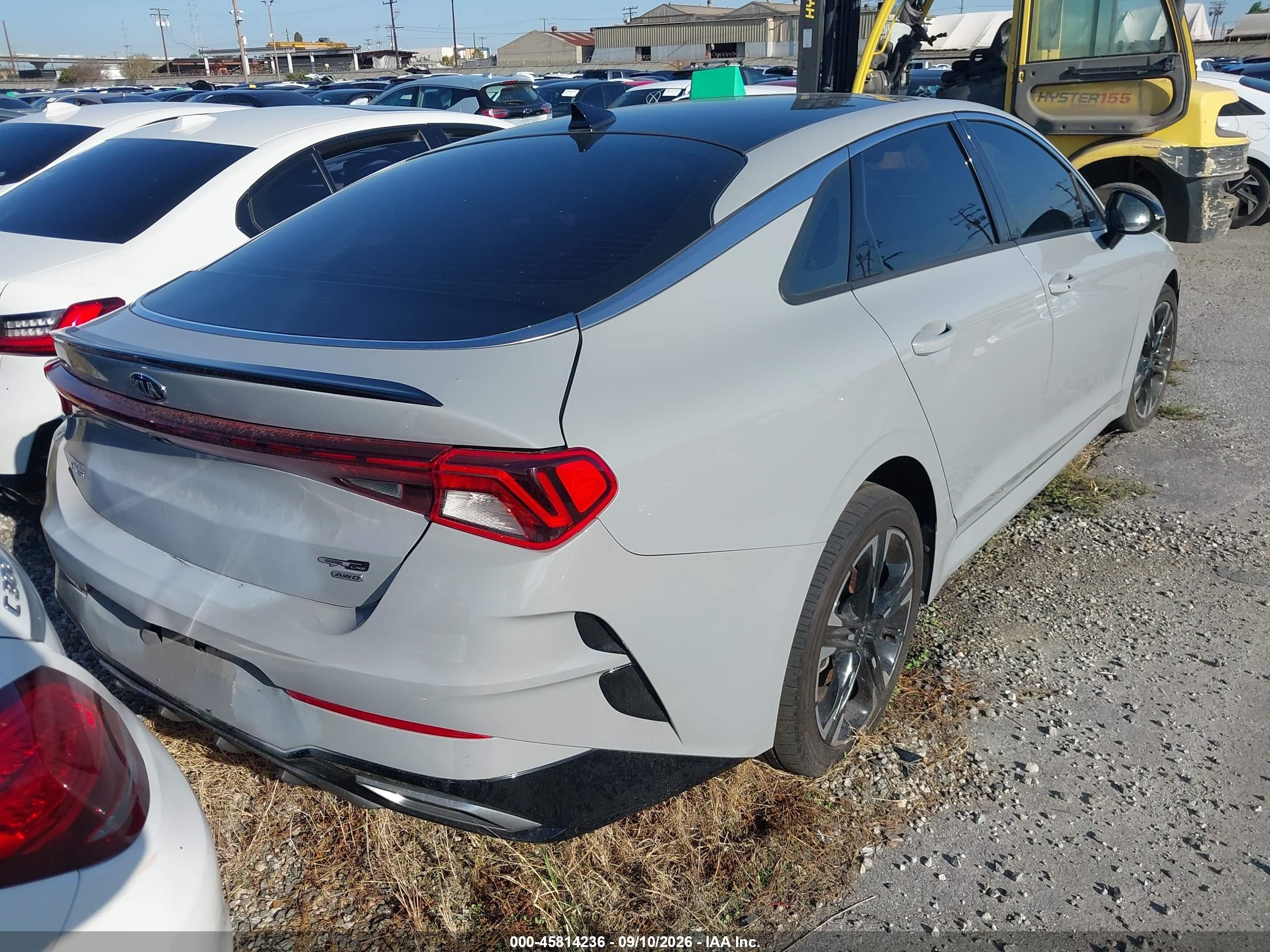 2021 Kia K5 VIN 5XXG64J27MG071642 IAAI salvage auction — Unknown, Salvage Certificate (California), sold $5,300 on 2026-09-12 (photo 4)