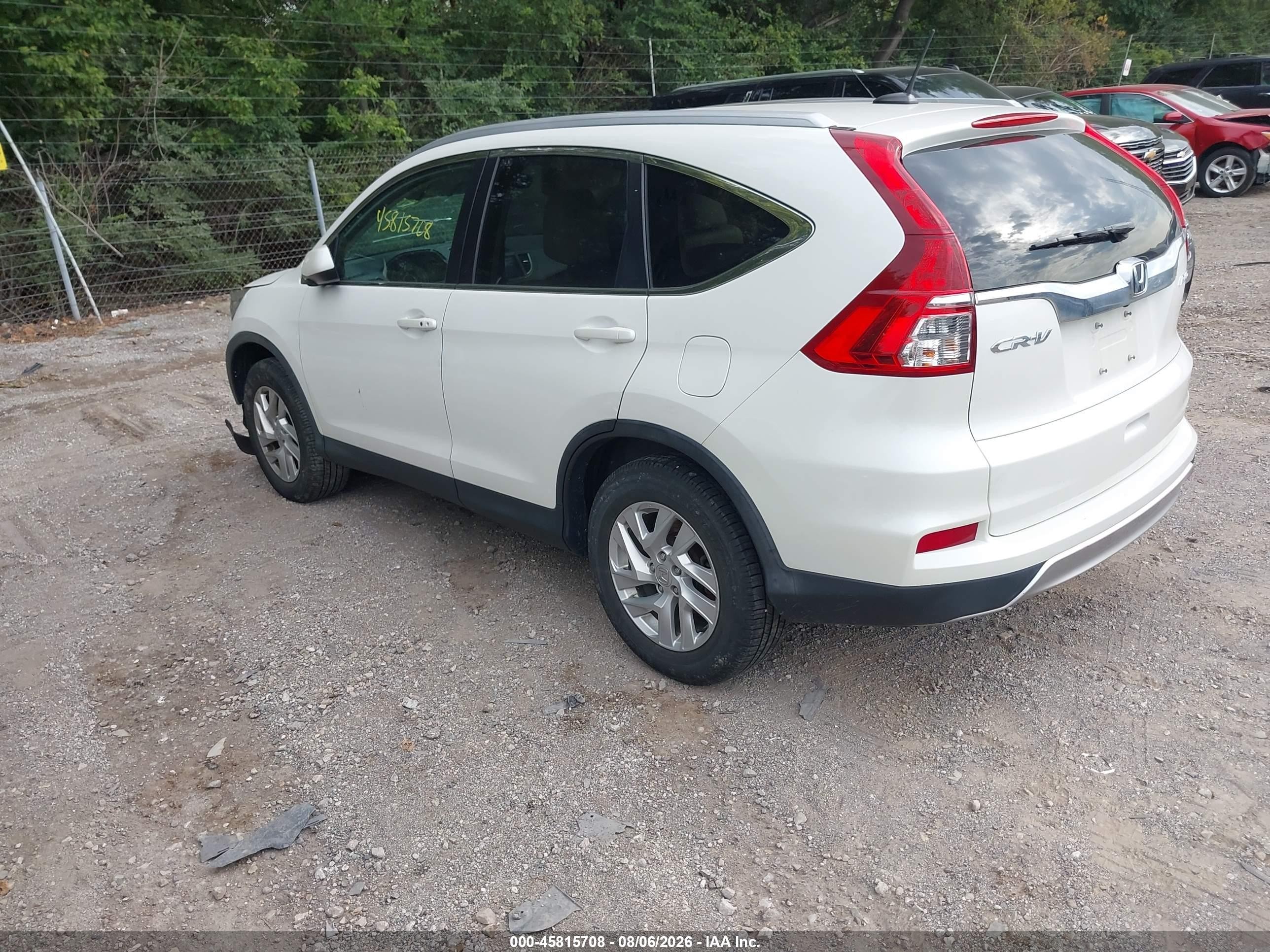 2016 Honda Cr-v VIN 5J6RM4H76GL022754 IAAI salvage auction — Front End, Clear (Indiana), sold $4,300 on 2026-09-09 (photo 3)