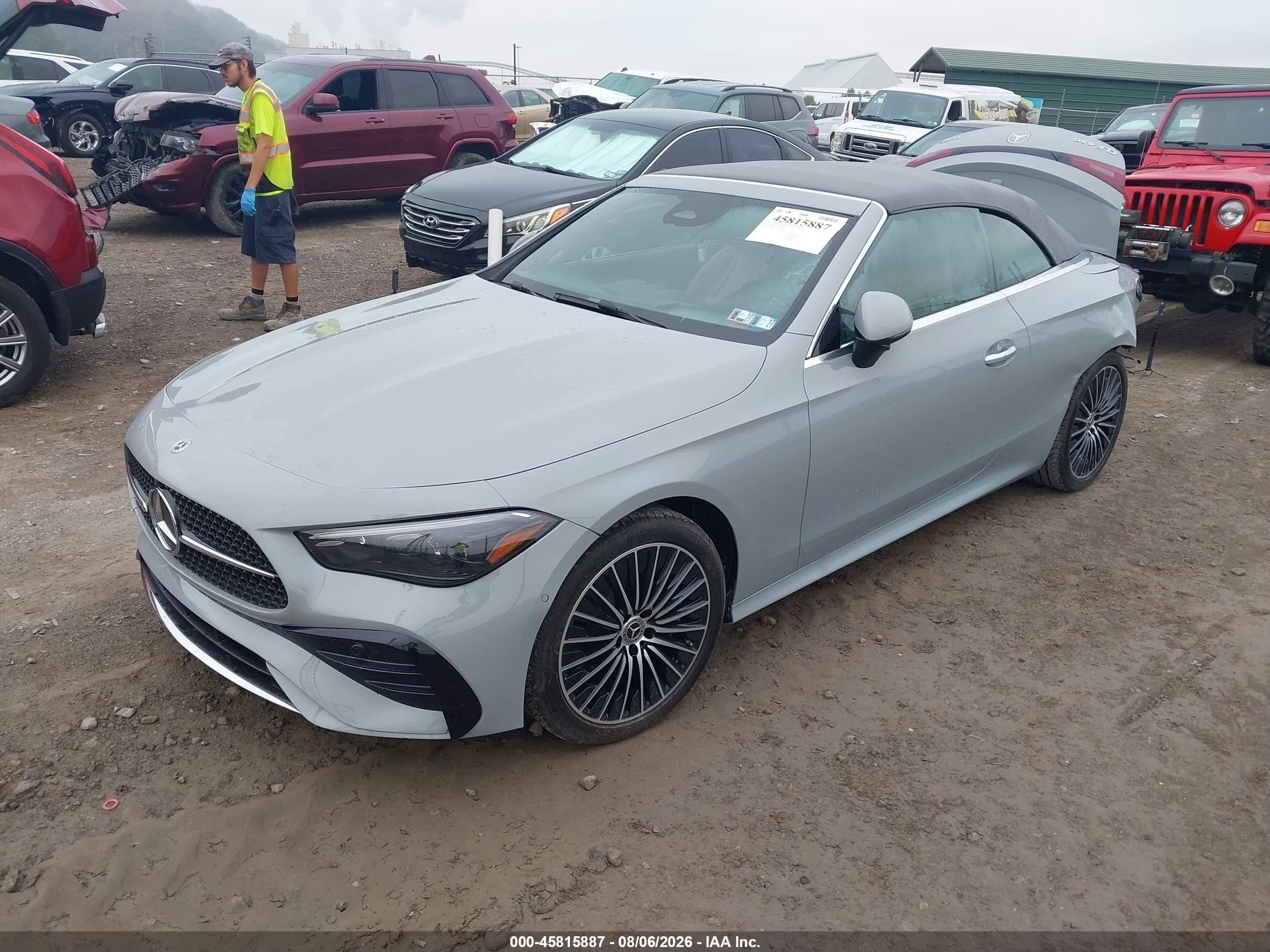 2026 Mercedes-Benz CLE-Class VIN W1KMK6BB7TF109558 IAAI salvage auction — Rear End, Salvage (Pennsylvania), sold $35,750 on 2026-08-16 (photo 2)