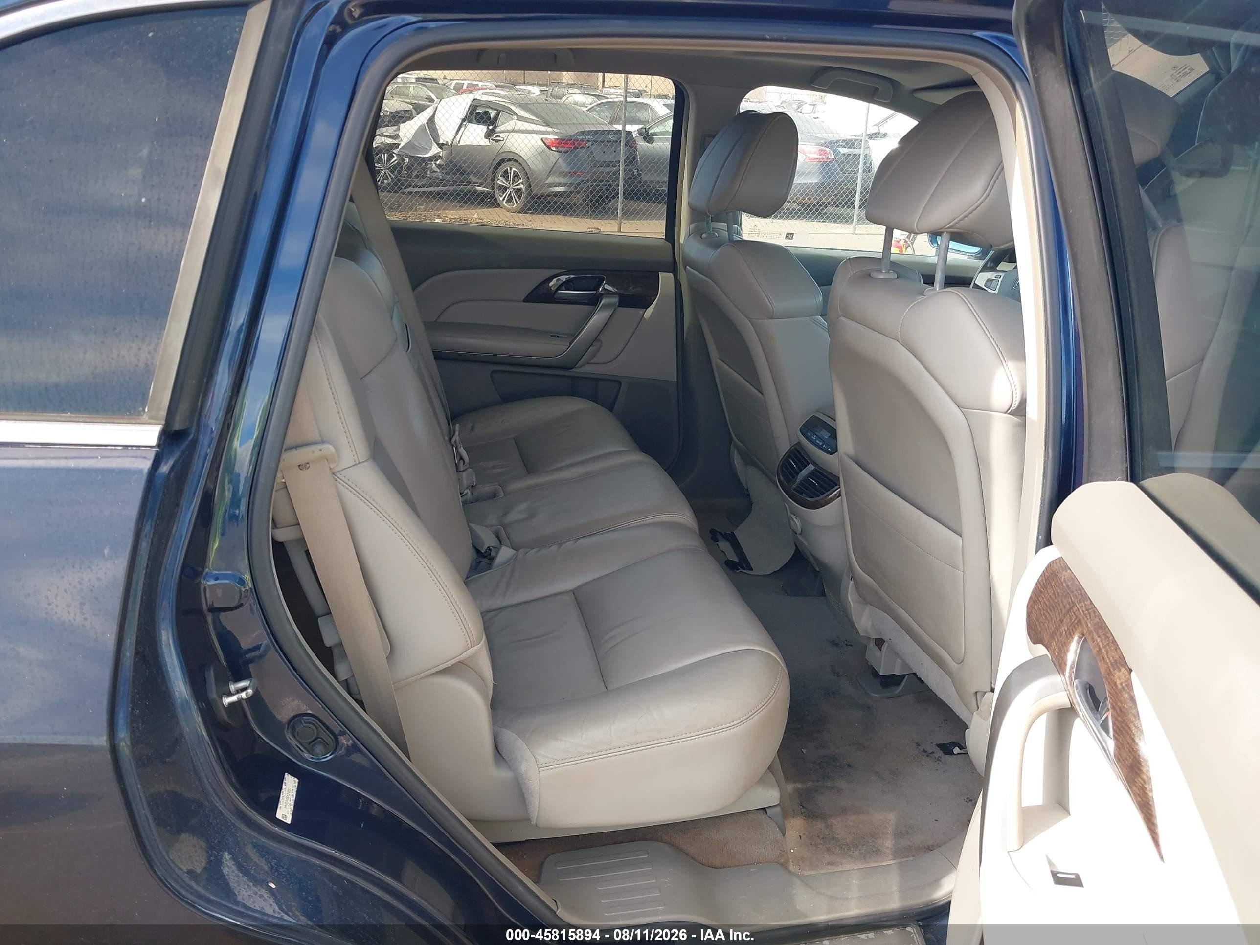 2013 Acura Mdx VIN 2HNYD2H39DH513633 IAAI salvage auction — Normal Wear, Clear (Hawaii), sold $225 on 2026-09-10 (photo 8)