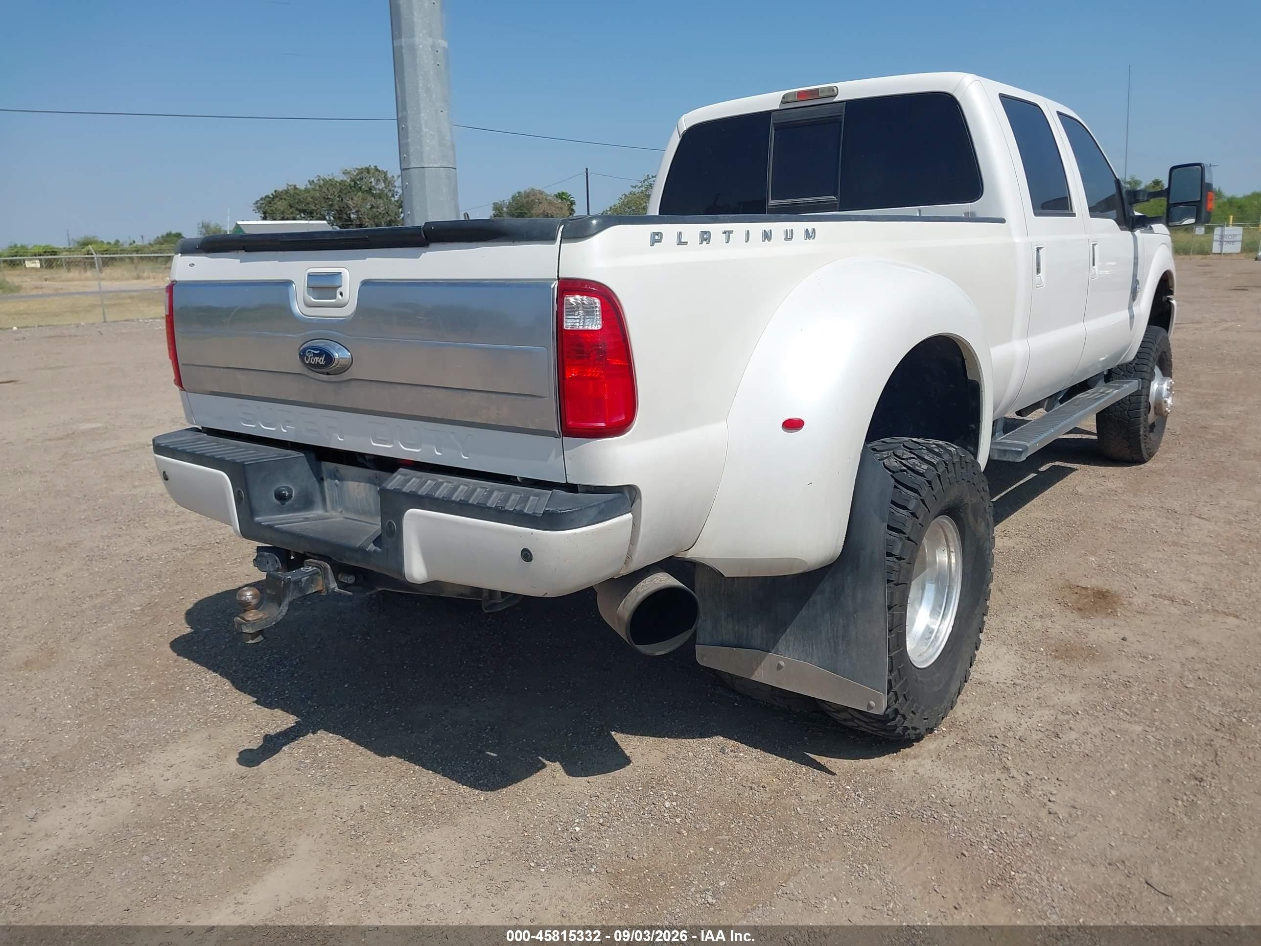 2014 Ford F-350 VIN 1FT8W3DT5EEA47610 IAAI salvage auction — Normal Wear, Original (Texas), sold $9,600 on 2026-09-29 (photo 4)