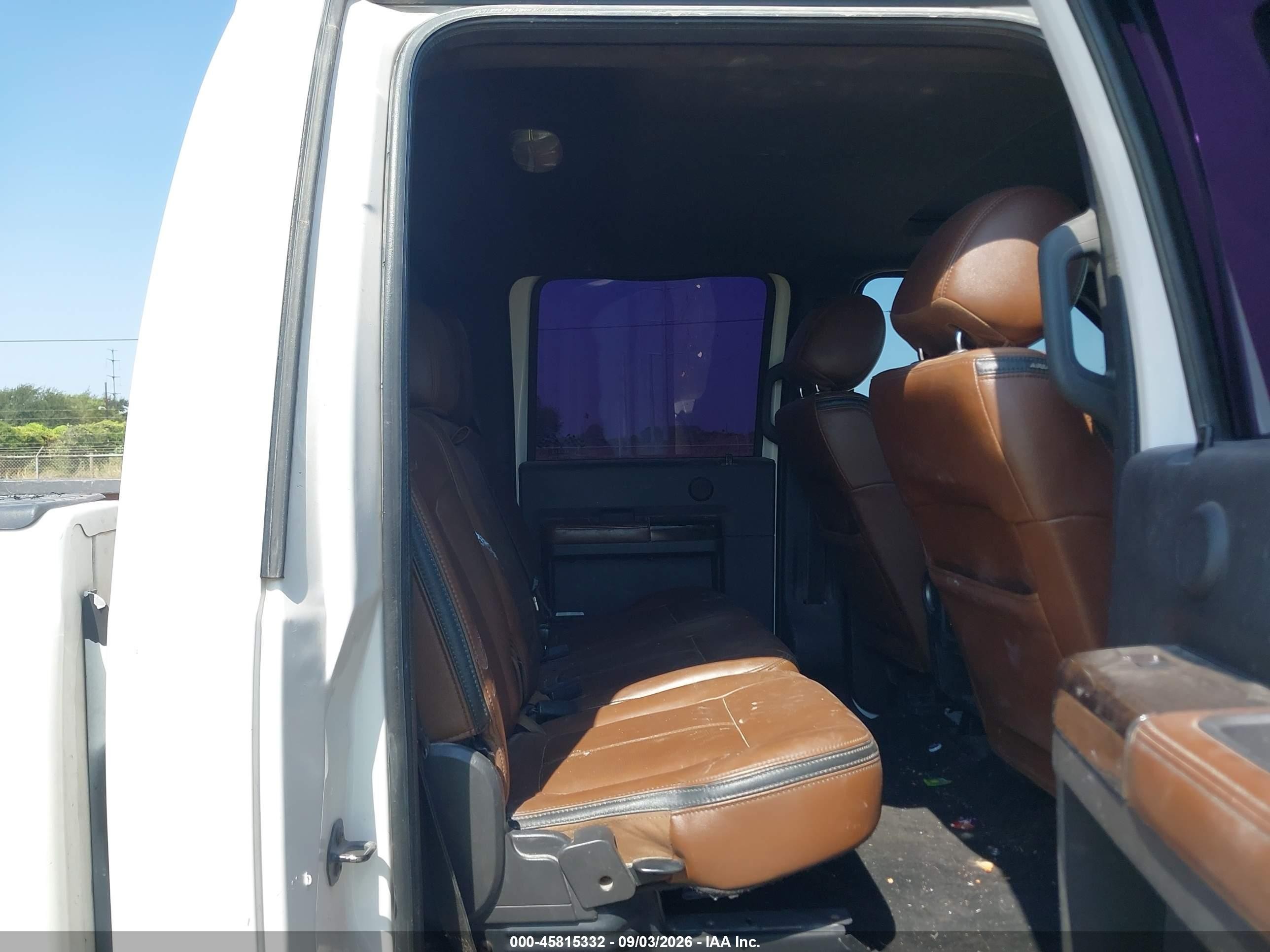2014 Ford F-350 VIN 1FT8W3DT5EEA47610 IAAI salvage auction — Normal Wear, Original (Texas), sold $9,600 on 2026-09-29 (photo 7)