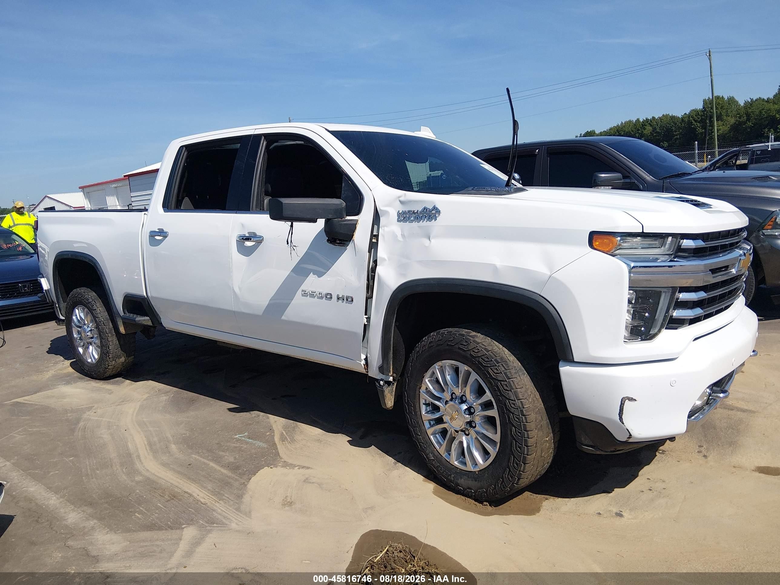2021 Chevrolet Silverado 2500 VIN 1GC4YREY2MF160977 — IAAI salvage auction photo