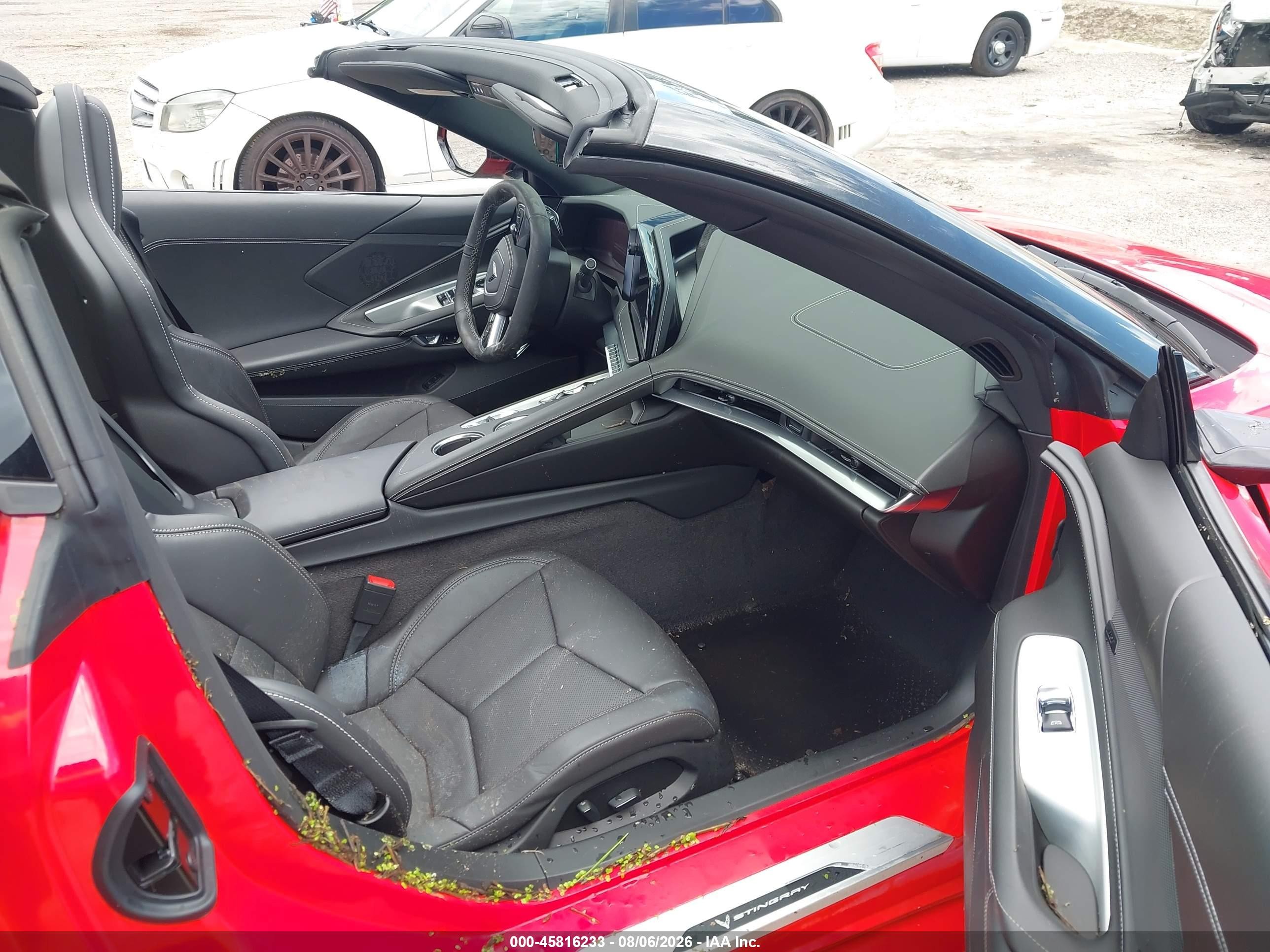 2026 Chevrolet Corvette VIN 1G1YA3D49T5109748 IAAI salvage auction — Water/Flood, Certificate Of Destruction (Florida), sold $30,500 on 2026-09-11 (photo 5)