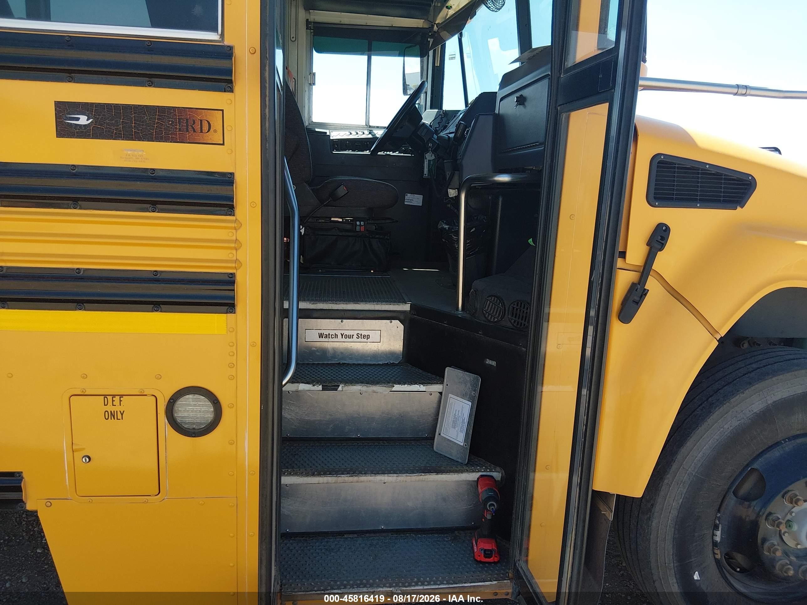 2016 Blue Bird School Bus / Transit Bus VIN 1BAKFCPA4GF320818 IAAI salvage auction — Normal Wear, SF97 (New Mexico), sold $11,100 on 2026-09-16 (photo 5)