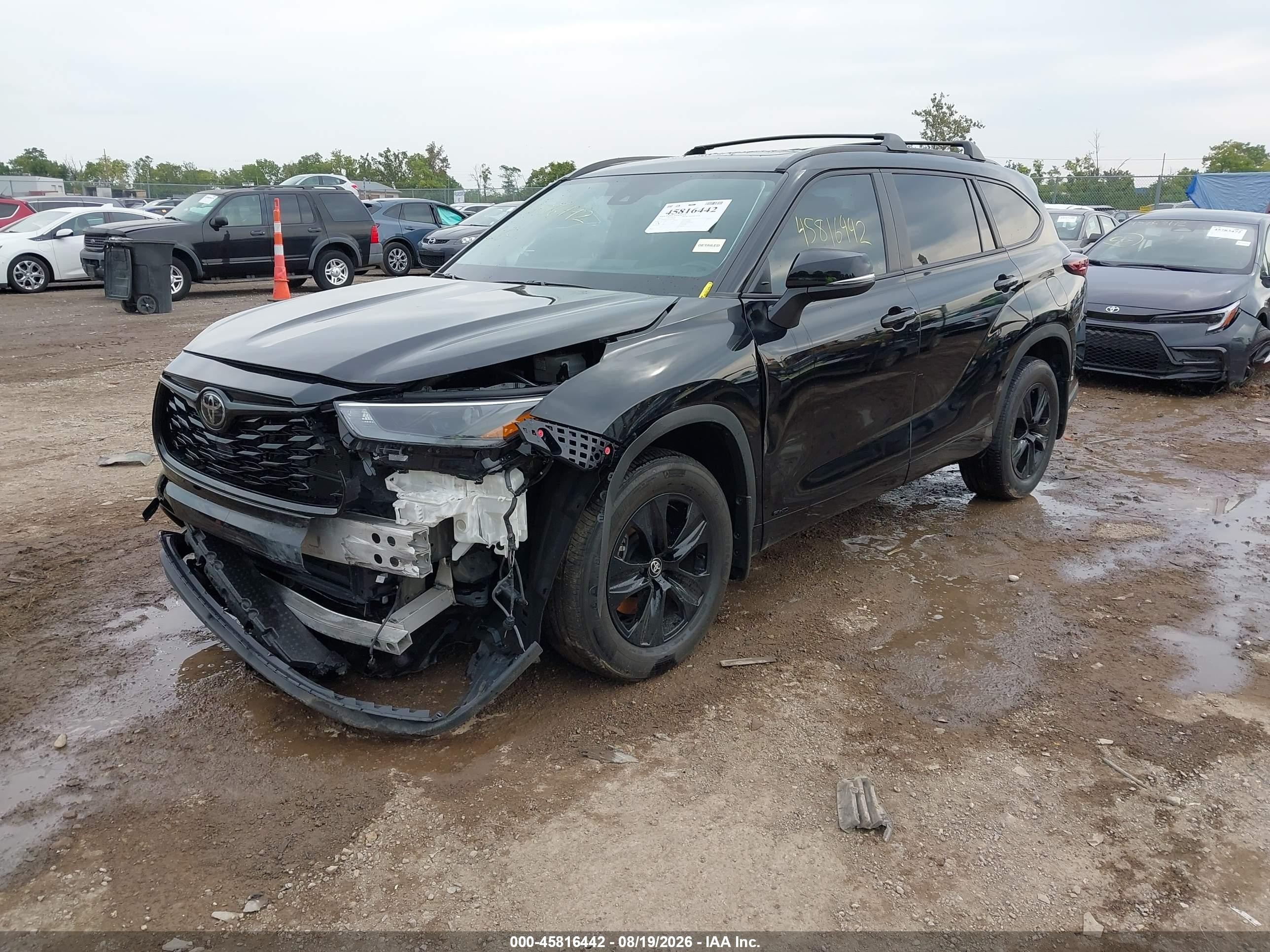 2025 Toyota Highlander Hybrid VIN 5TDKBRCH2SS677690 IAAI salvage auction — Front End, Salvage (Ohio), sold $20,100 on 2026-09-25 (photo 2)