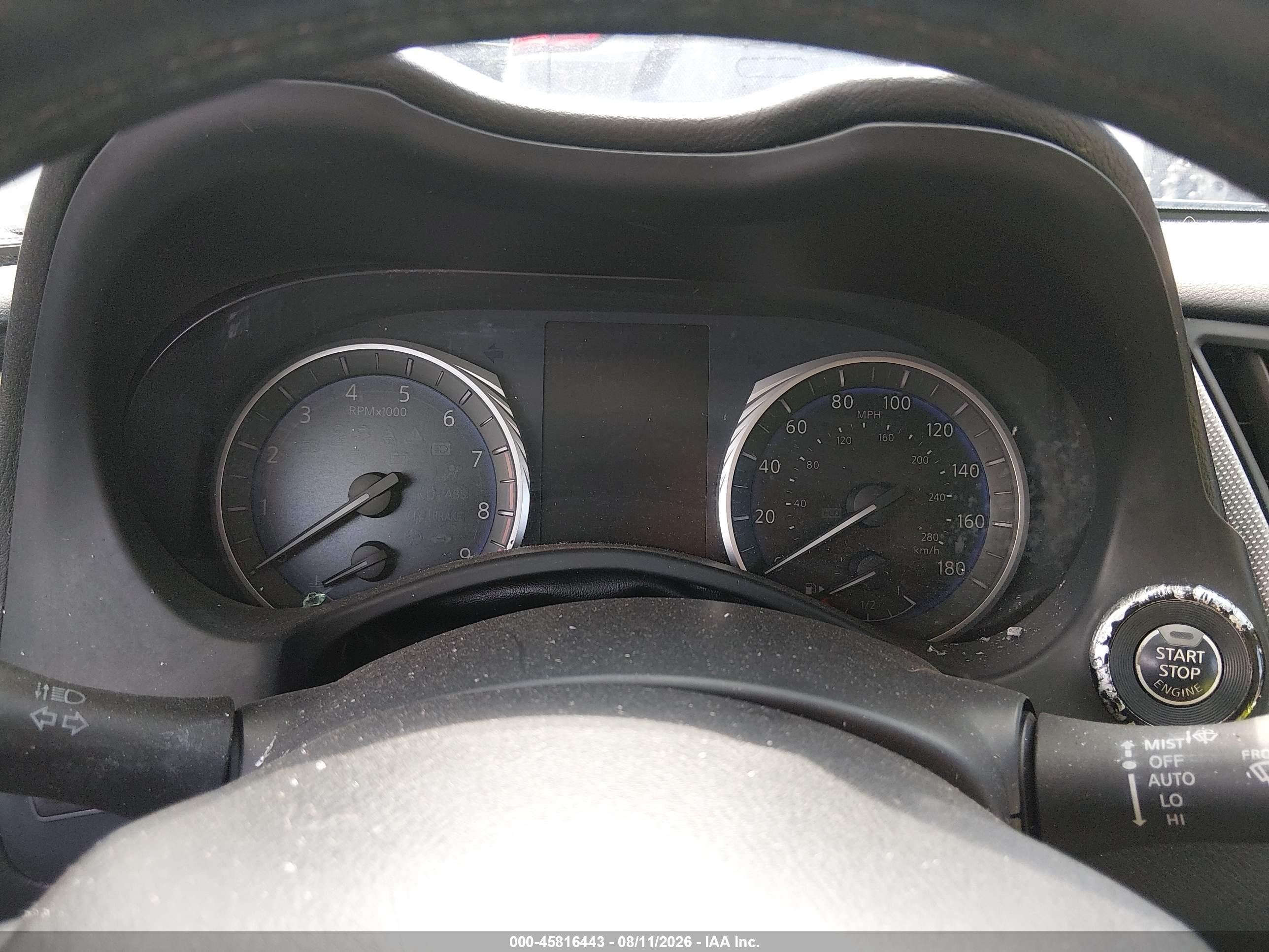 2016 Infiniti Q50 VIN JN1EV7AP8GM302766 IAAI salvage auction — Unknown, Salvage (Louisiana), sold $1,450 on 2026-09-22 (photo 7)