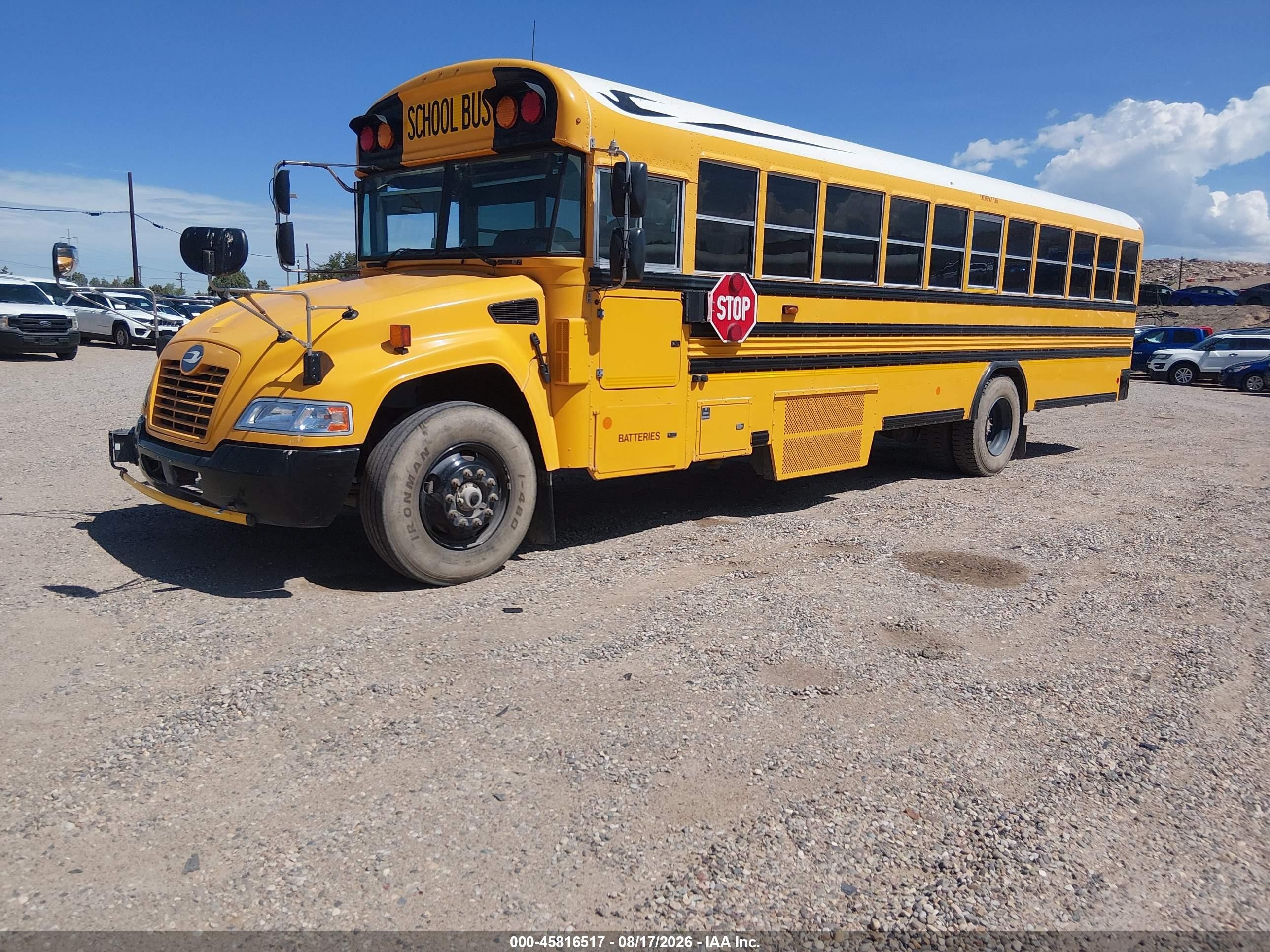 2016 Blue Bird School Bus / Transit Bus VIN 1BAKFCPA6GF320819 IAAI salvage auction — Rear End, SF97 (New Mexico), sold $11,500 on 2026-09-16 (photo 2)