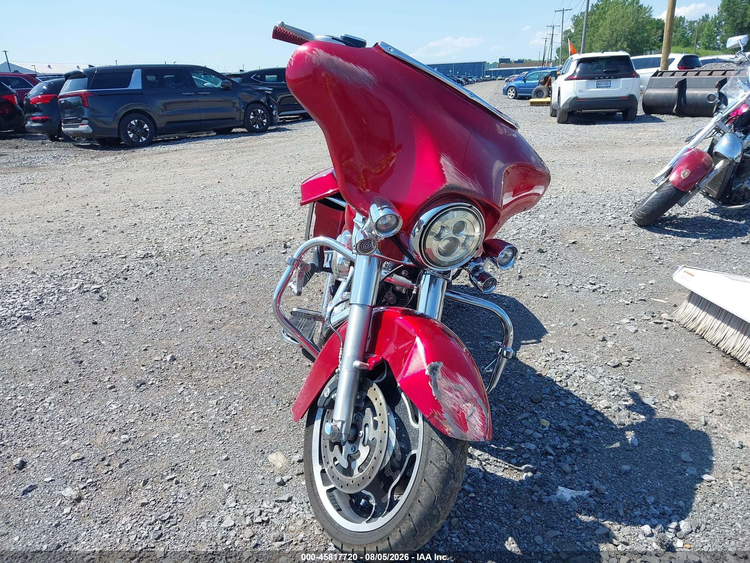 2012 Harley-davidson Street glide VIN 1HD1KBM19CB693400 IAAI salvage auction — Front End, Mv-907A (New York), sold $1,850 on 2026-09-09 (photo 5)