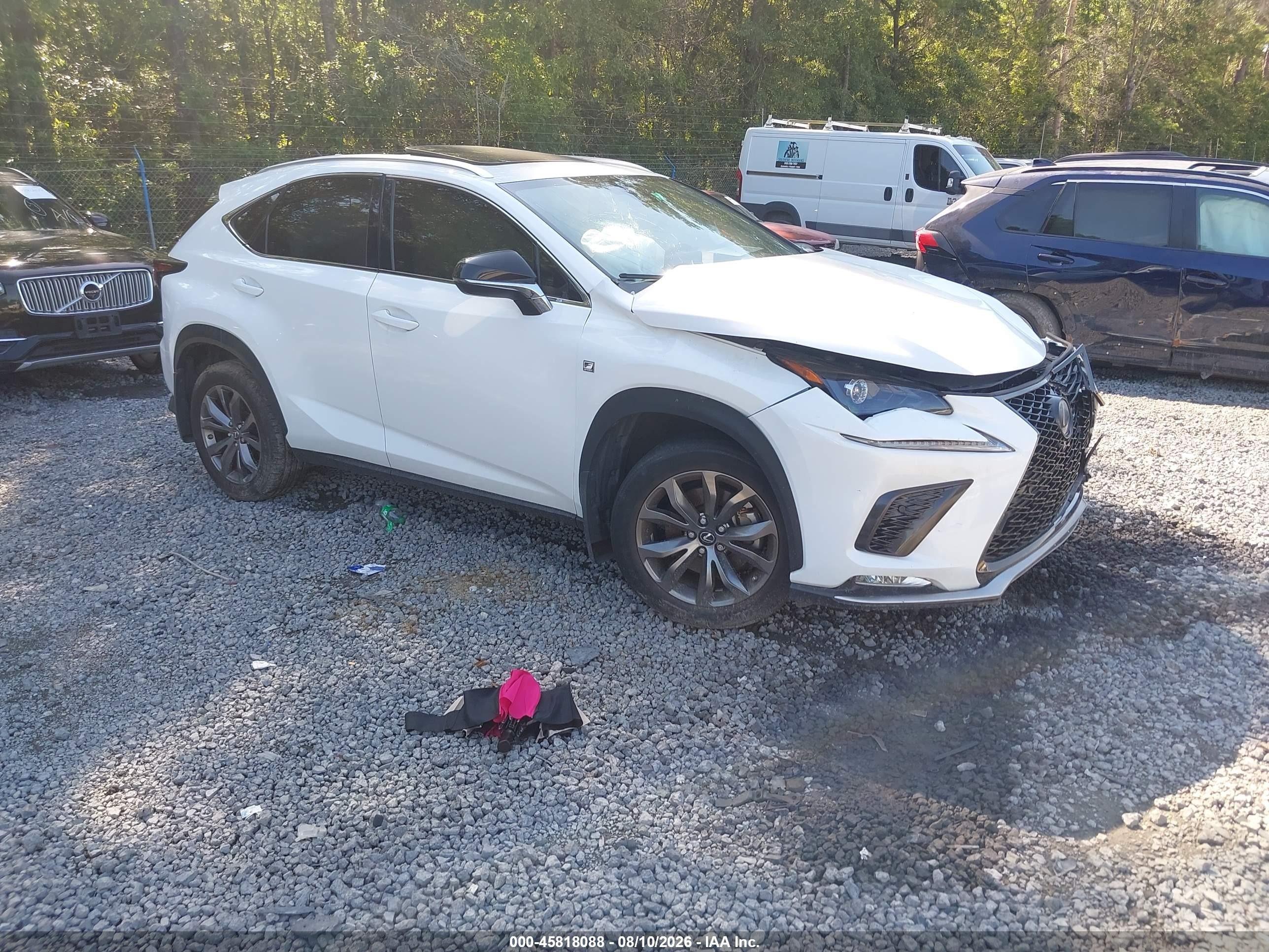 2021 Lexus NX 300 VIN JTJSARBZ4M5024040 — IAAI salvage auction photo
