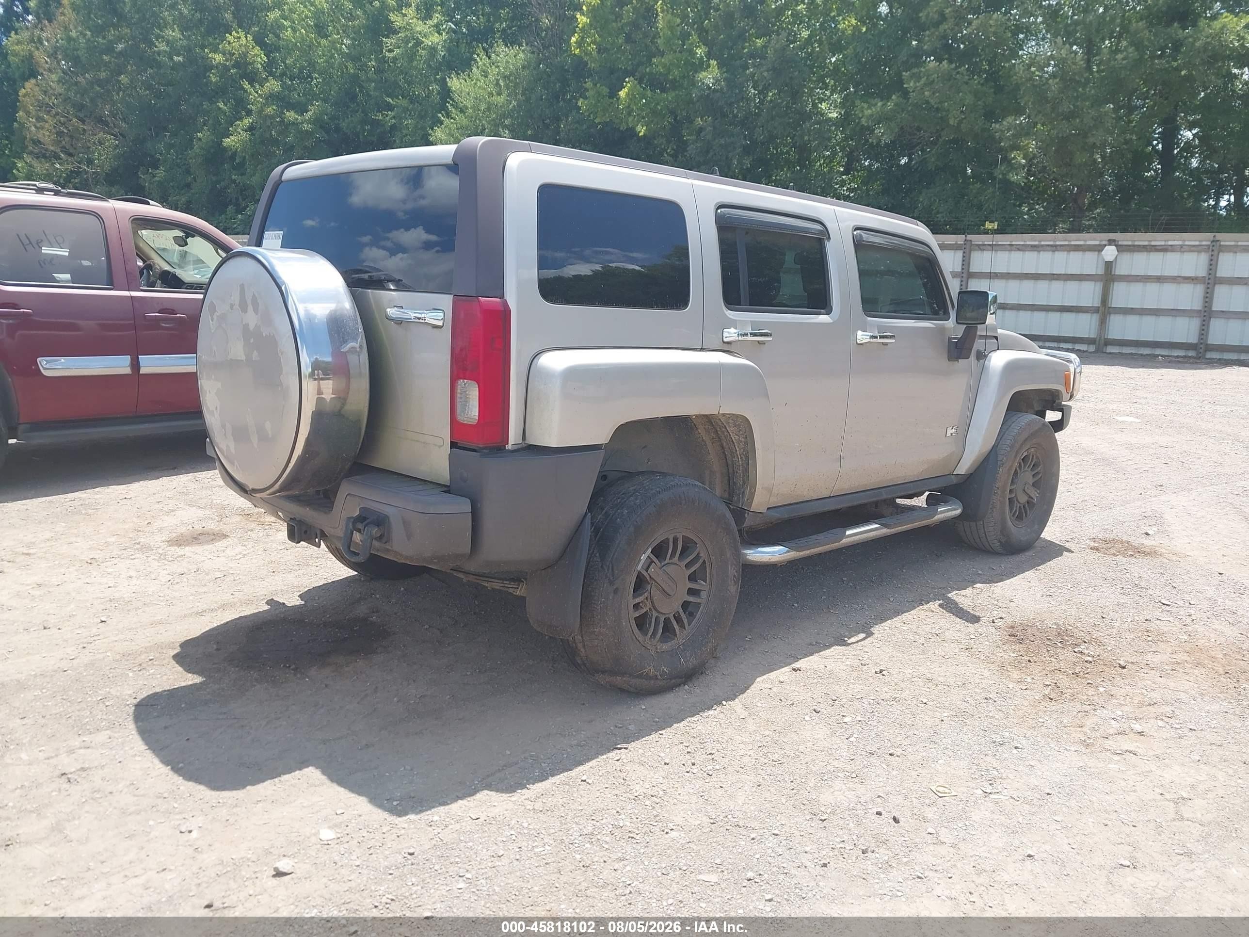 2006 Hummer H3 VIN 5GTDN136268250576 IAAI salvage auction — Normal Wear, Clear (Tennessee), sold $300 on 2026-09-02 (photo 4)