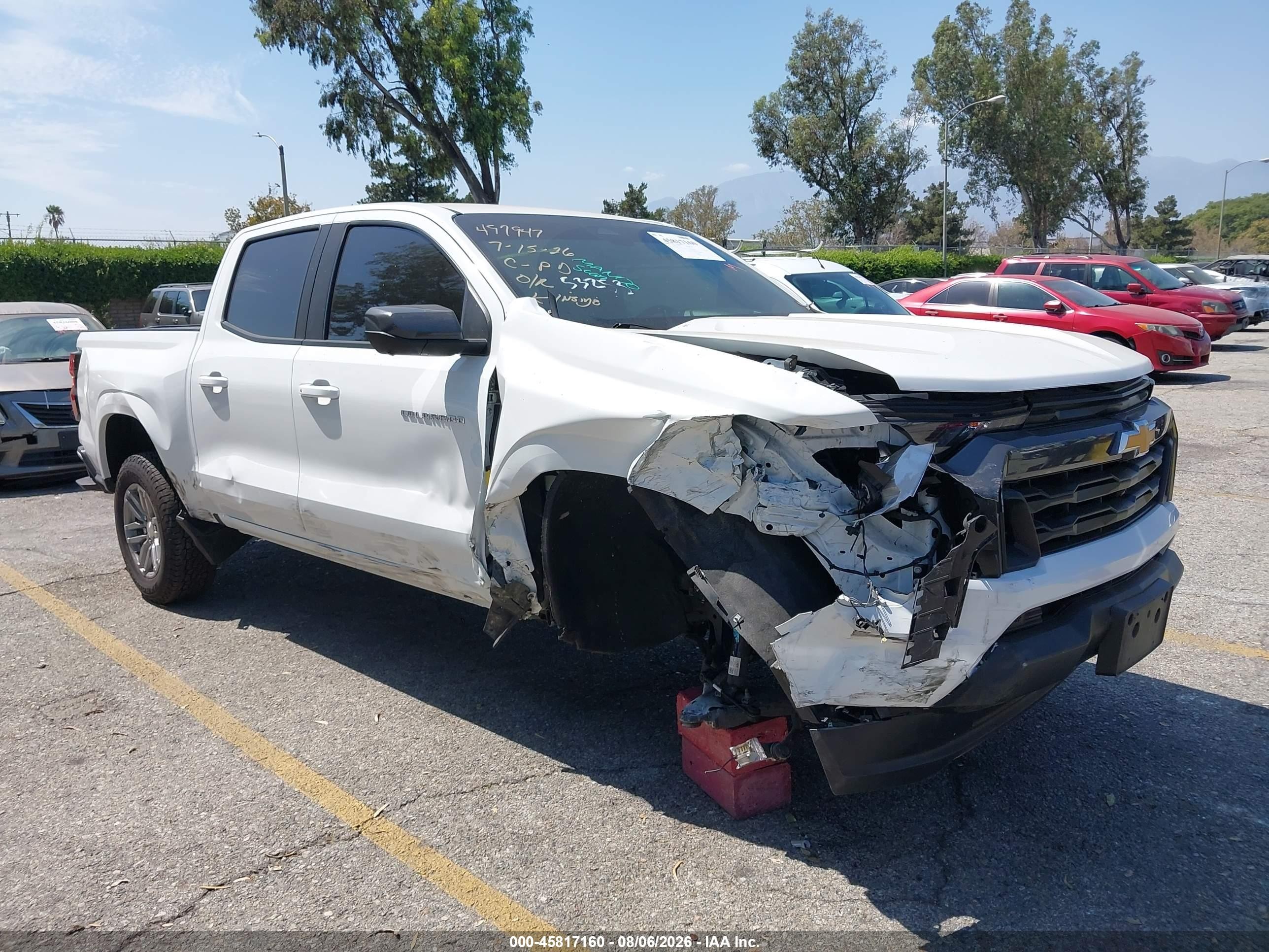 2023 Chevrolet Colorado VIN 1GCPSCEK8P1153962 — IAAI salvage auction photo