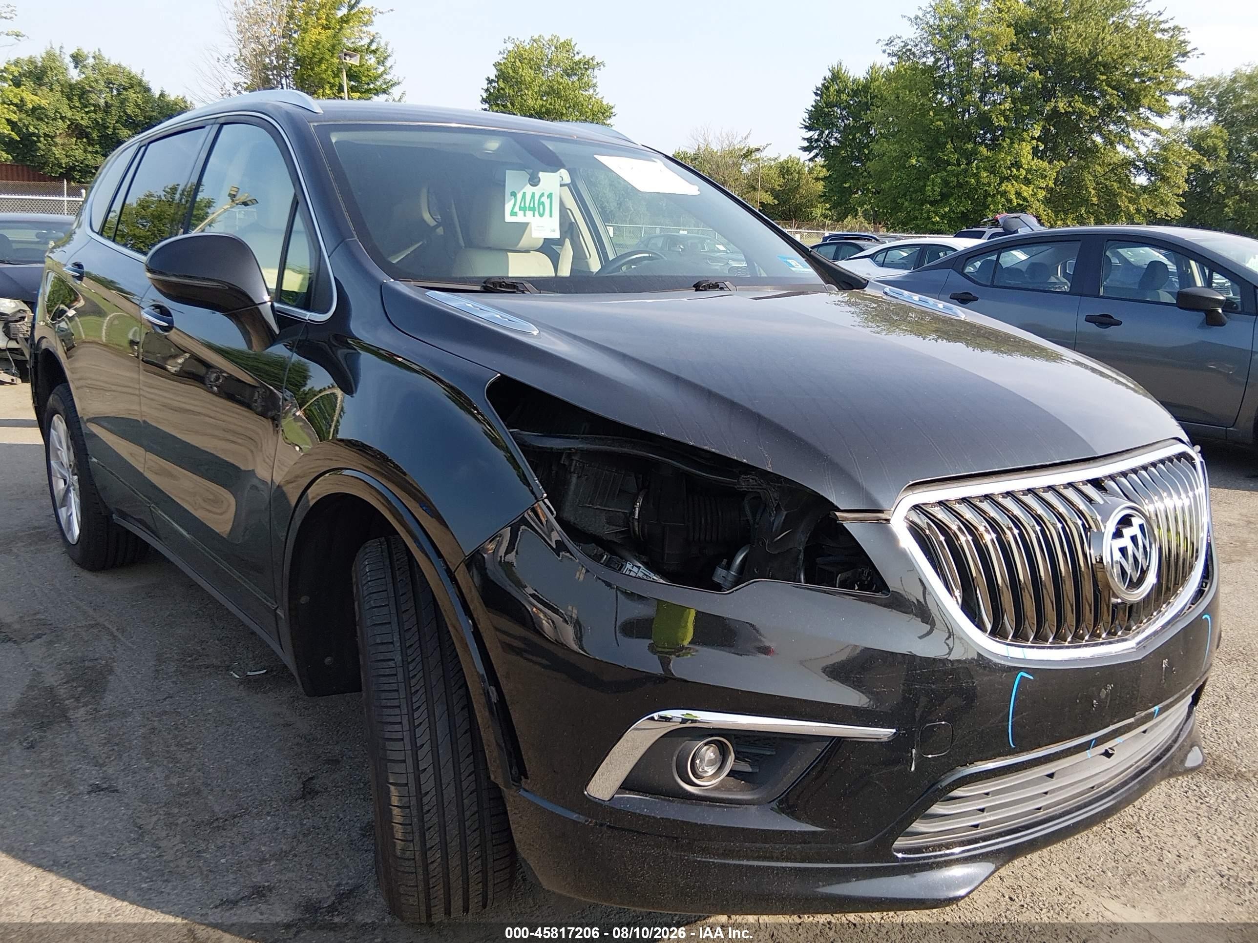 2017 Buick Envision VIN LRBFXDSA7HD218569 IAAI salvage auction — Front & Rear, Salvage (New Jersey), sold $1,400 on 2026-09-14 (photo 1)