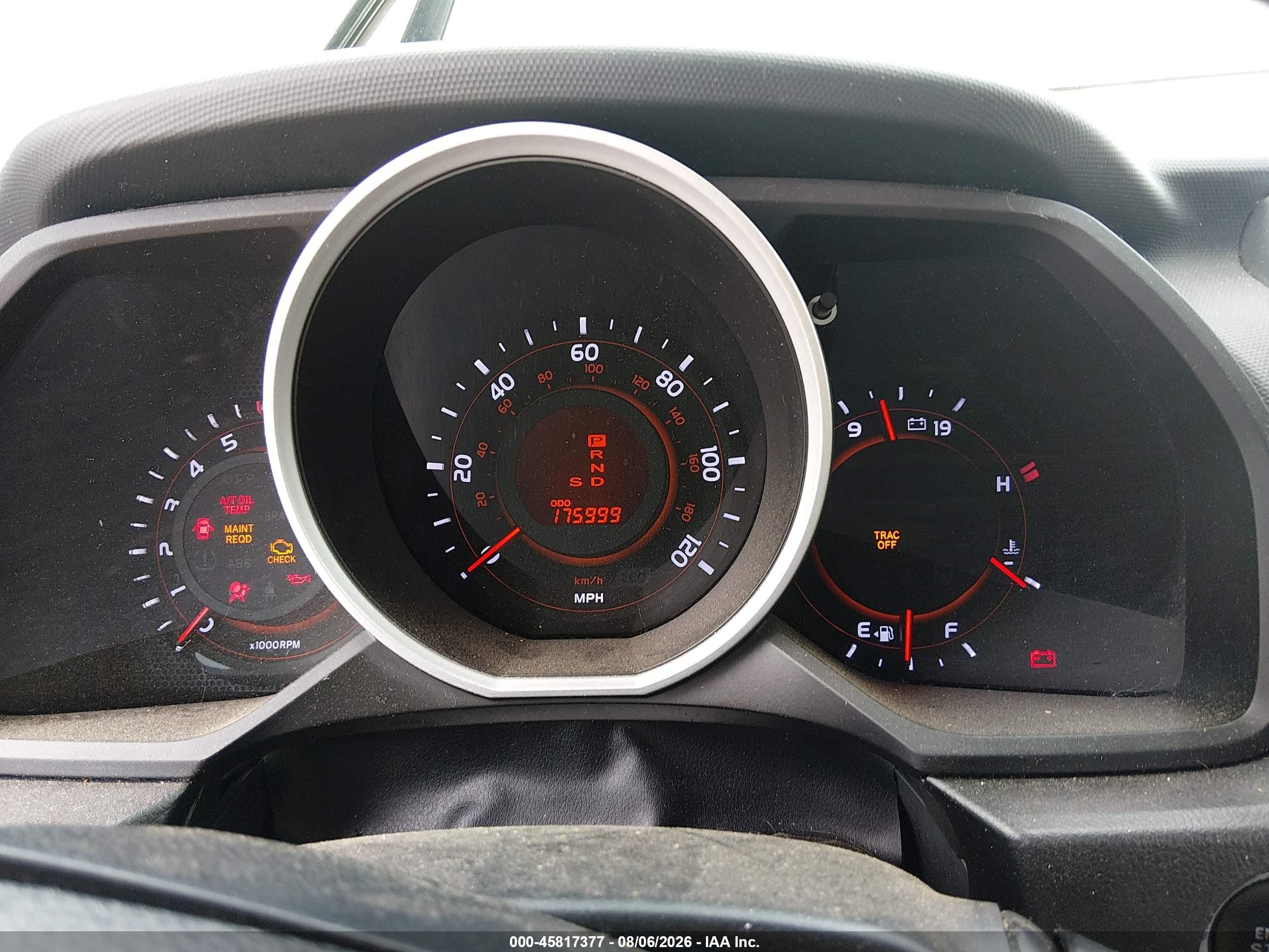 2013 Toyota 4runner VIN JTEZU5JR5D5057353 IAAI salvage auction — Front End, Salvage (South Carolina), sold $7,400 on 2026-09-23 (photo 7)