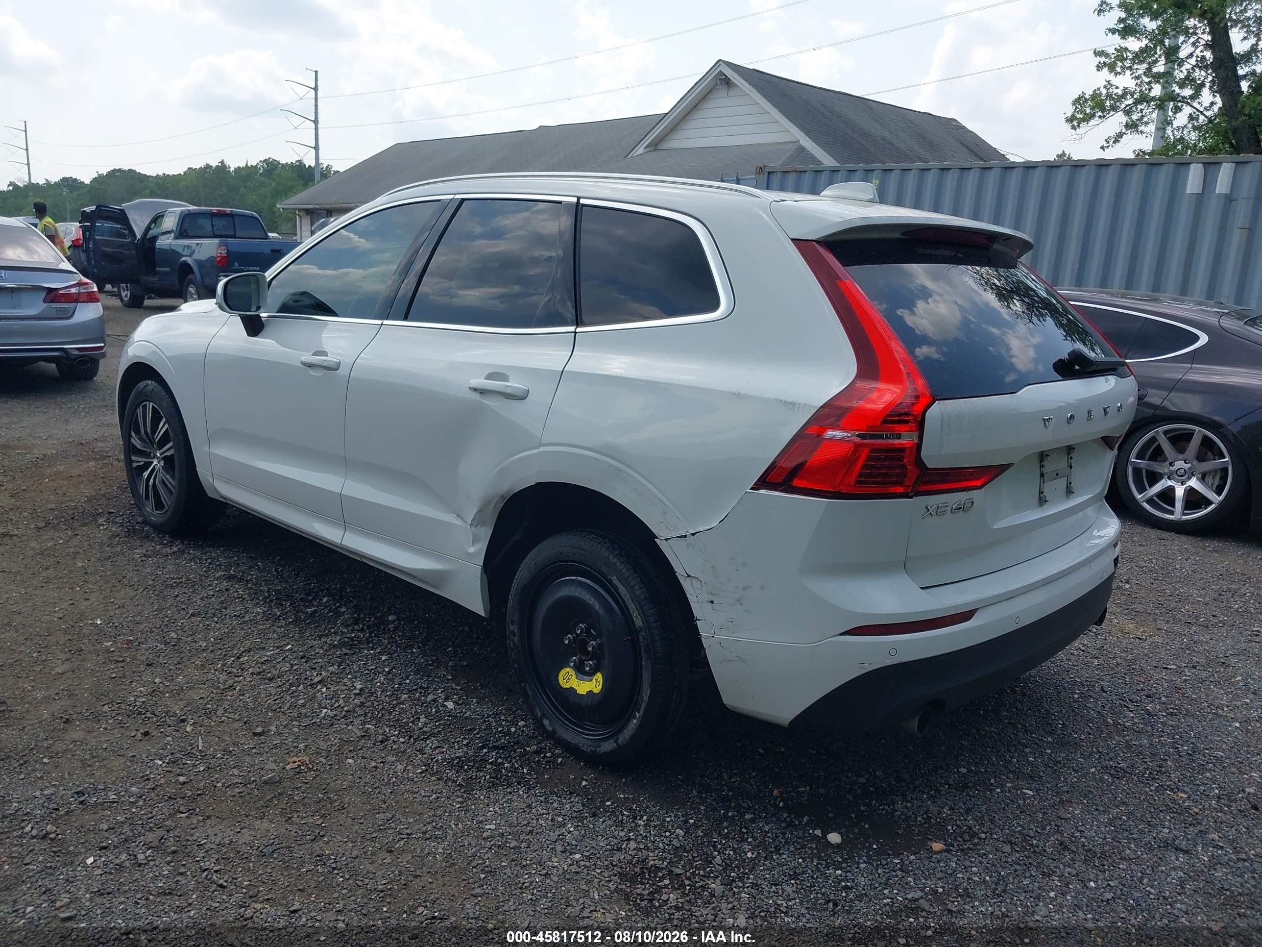 2021 Volvo XC60 VIN YV4102DK5M1753144 IAAI salvage auction — Rear End, Salvage - 75% Or Less (Maryland), sold $9,400 on 2026-09-12 (photo 3)