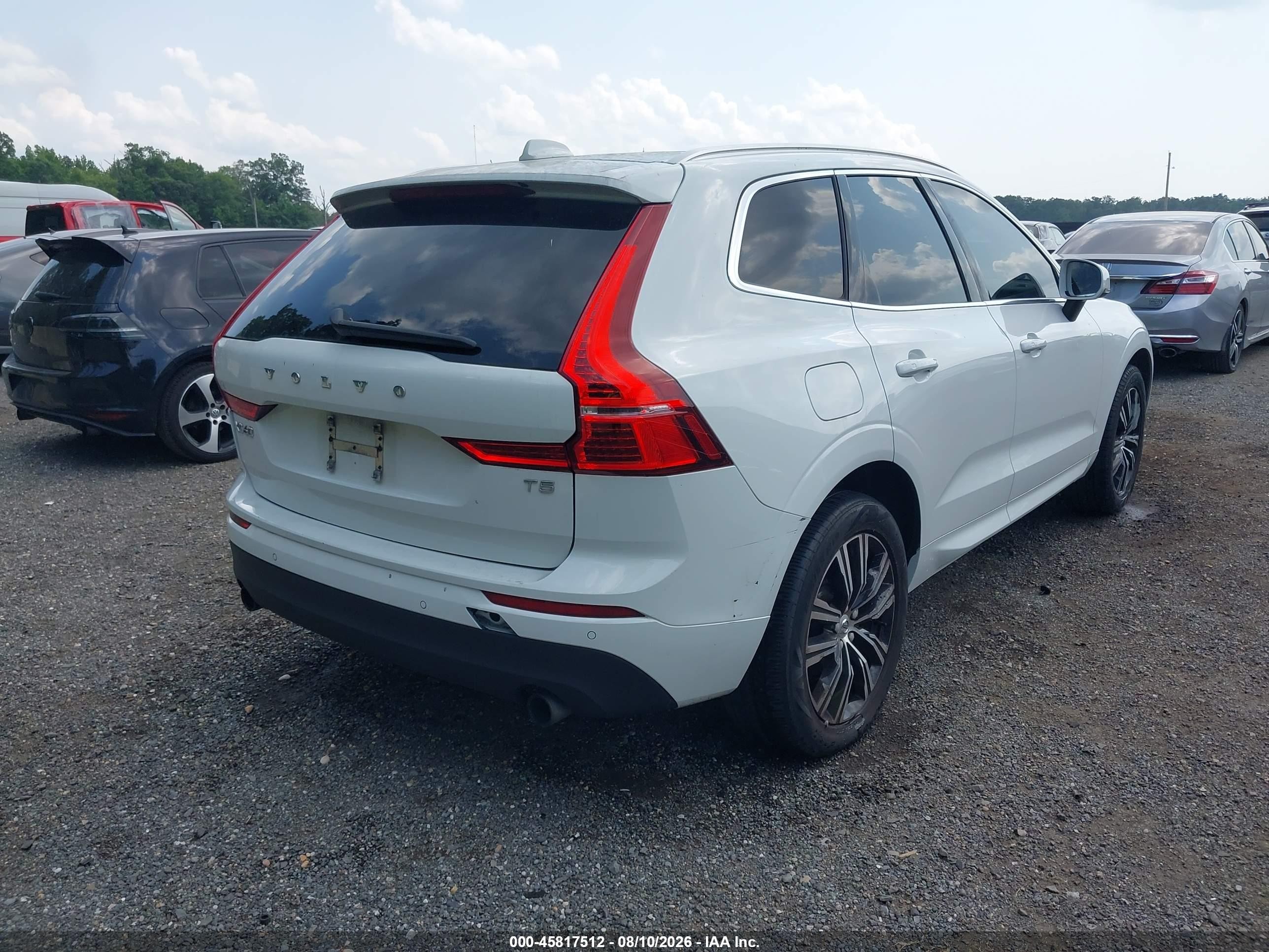2021 Volvo XC60 VIN YV4102DK5M1753144 IAAI salvage auction — Rear End, Salvage - 75% Or Less (Maryland), sold $9,400 on 2026-09-12 (photo 4)